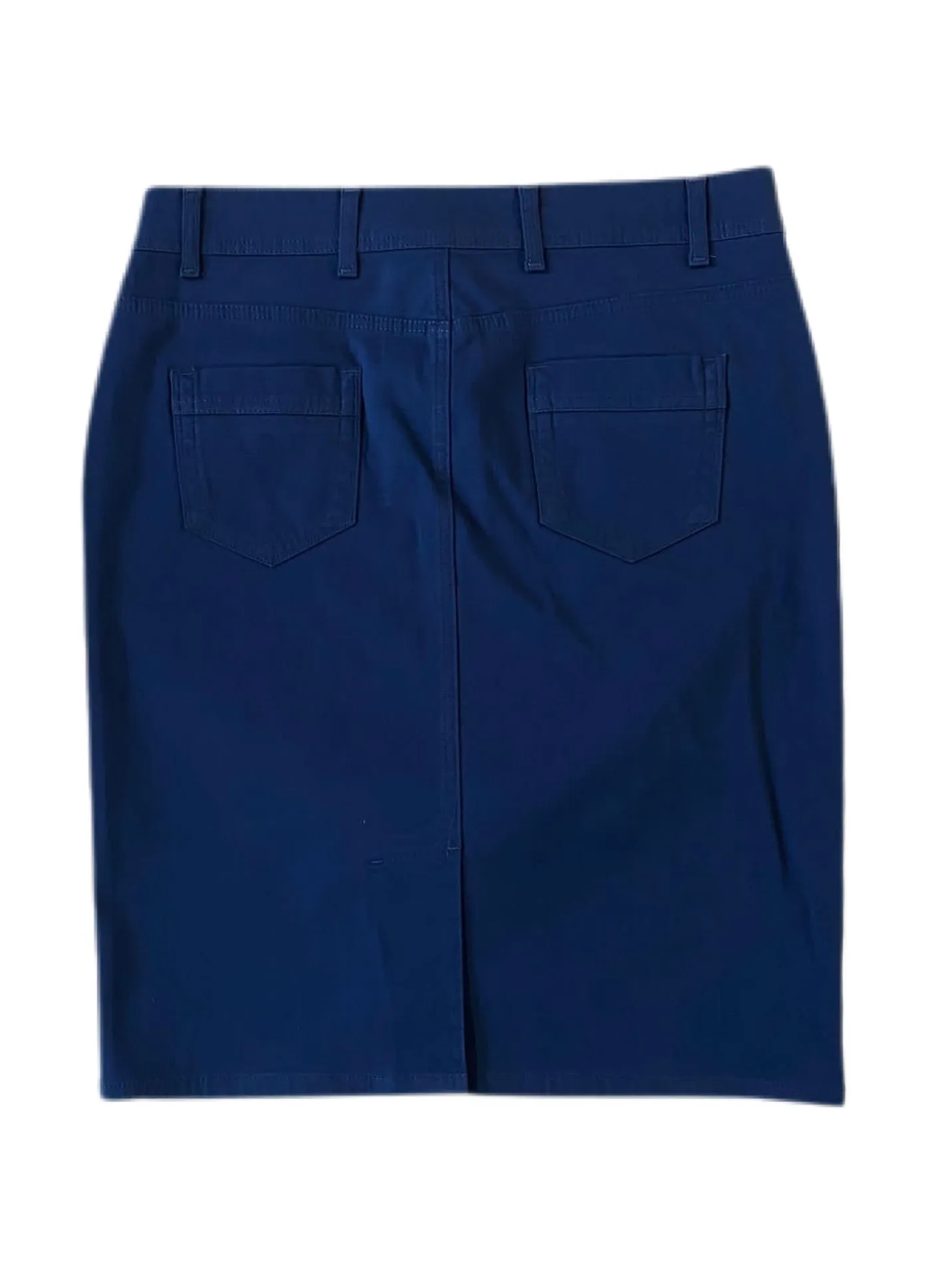 Plus Navy Twill Midi Skirt Style 149/4-10B