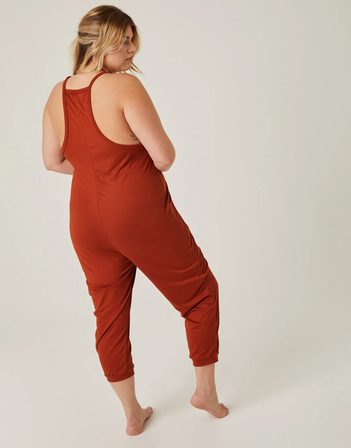 Plus Size Comfy Knit Jumpsuit