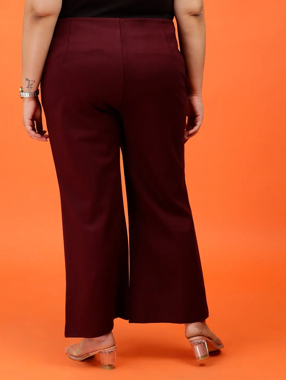 Plus Size Women Boot Cut Trouser