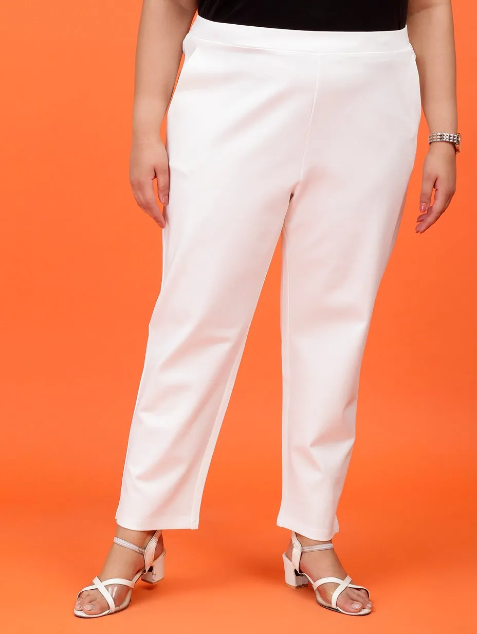 Plus Size Women Cigarette Pants