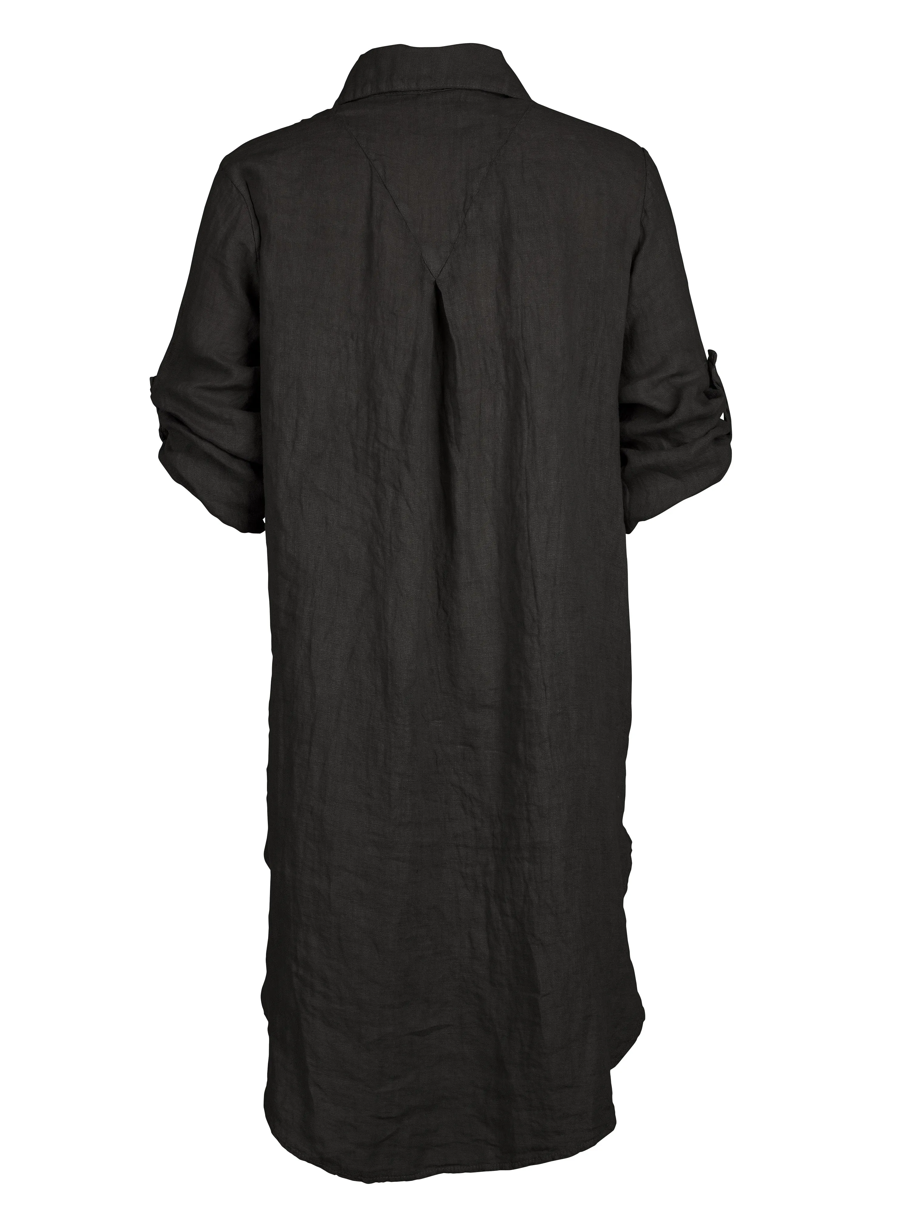 POLETTE linen tunic - Black