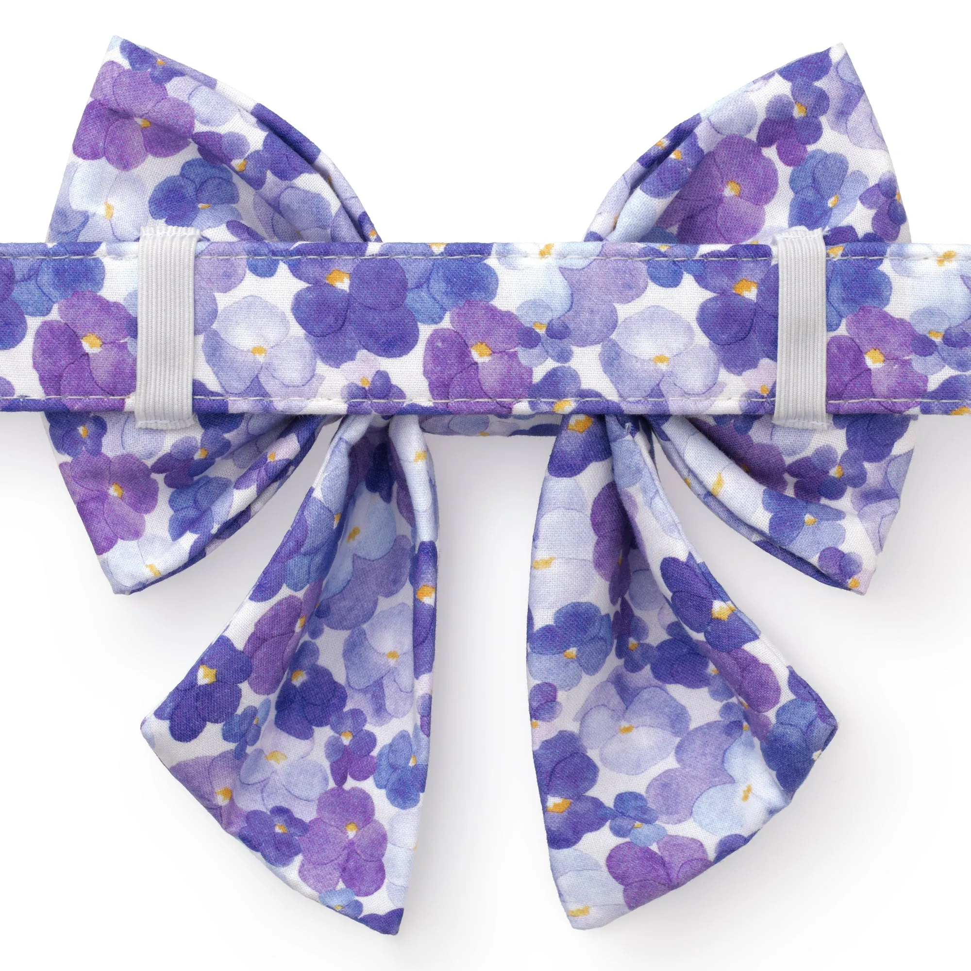 Pressed Pansies Lady Bow Collar