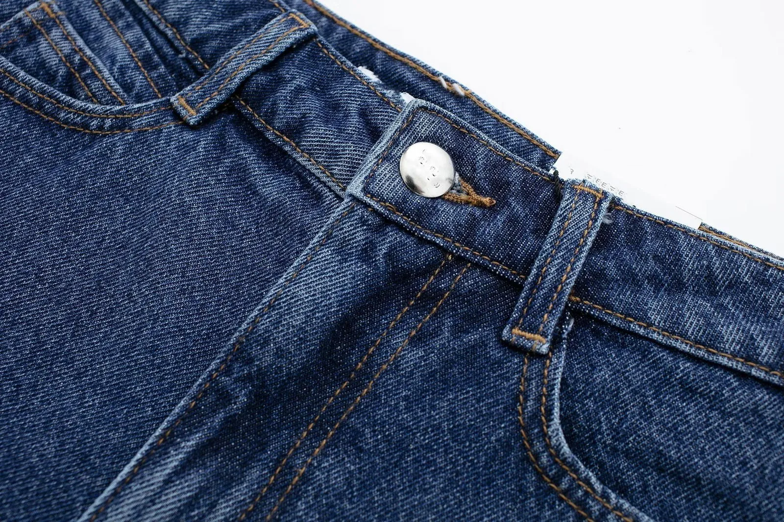 Retro High Waist Denim Shorts Niche Sexy Sexy Outer Wear Stretch Slim Fit All-Match Hem Frayed Pants