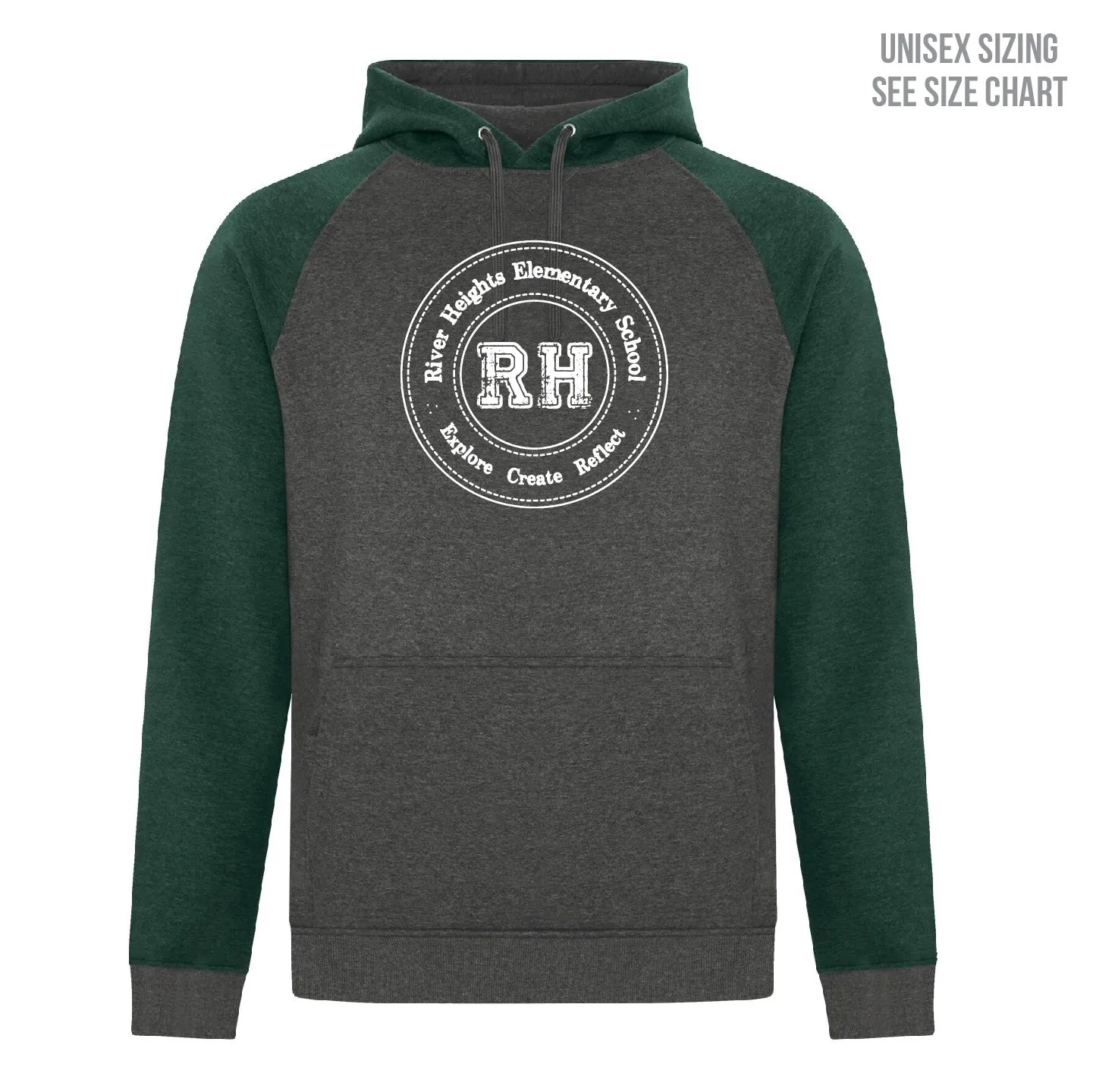 River Heights Premium Unisex Raglan Hoodie (RHEST001-F2044)