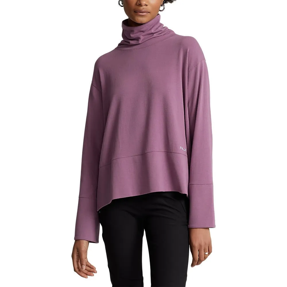 RLX Ralph Lauren Women's Performance Cotton Blend Turtleneck - Aurora