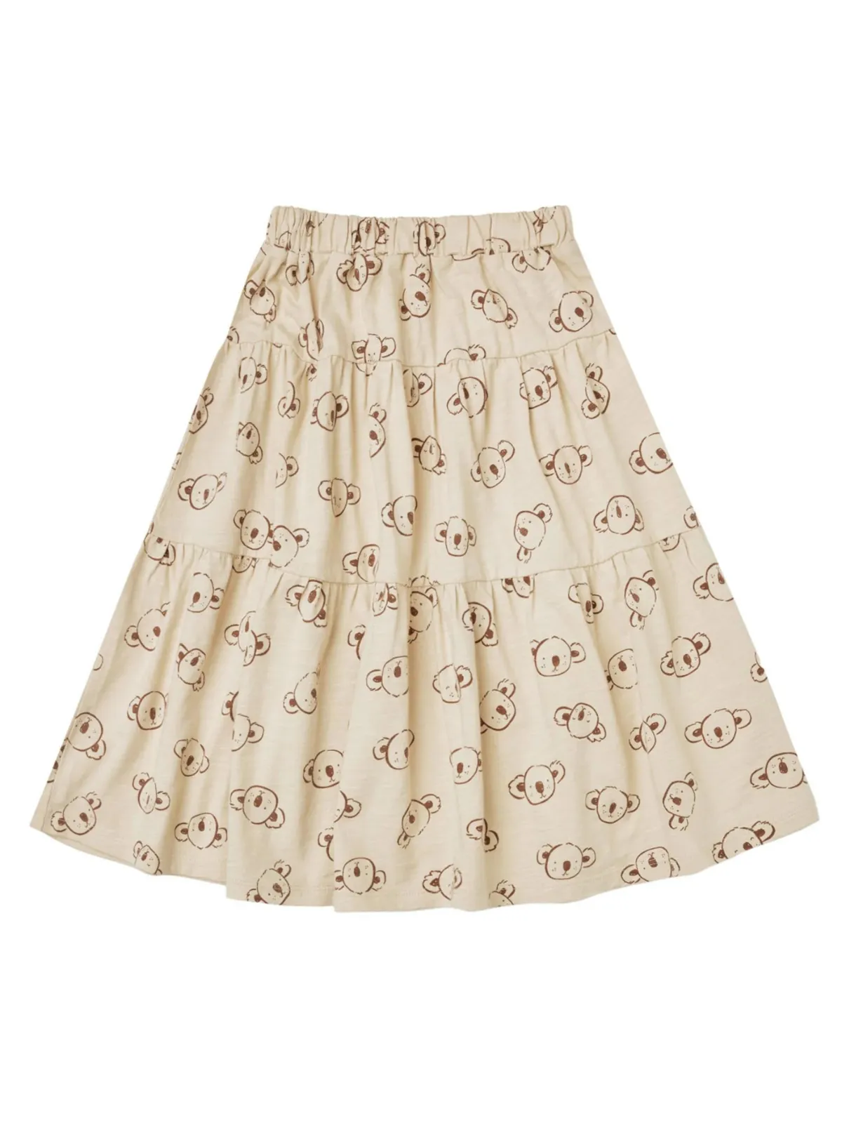 Rylee & Cru Tiered Midi Skirt, Koalas