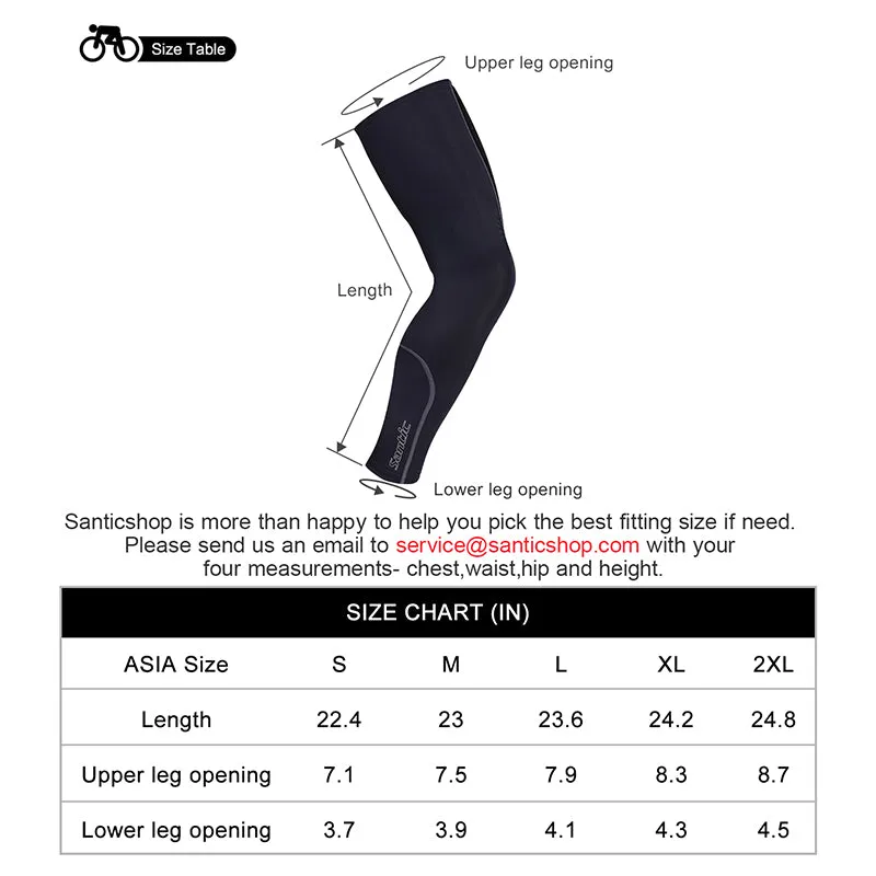 Santic Jingwei Black Leg Warmers