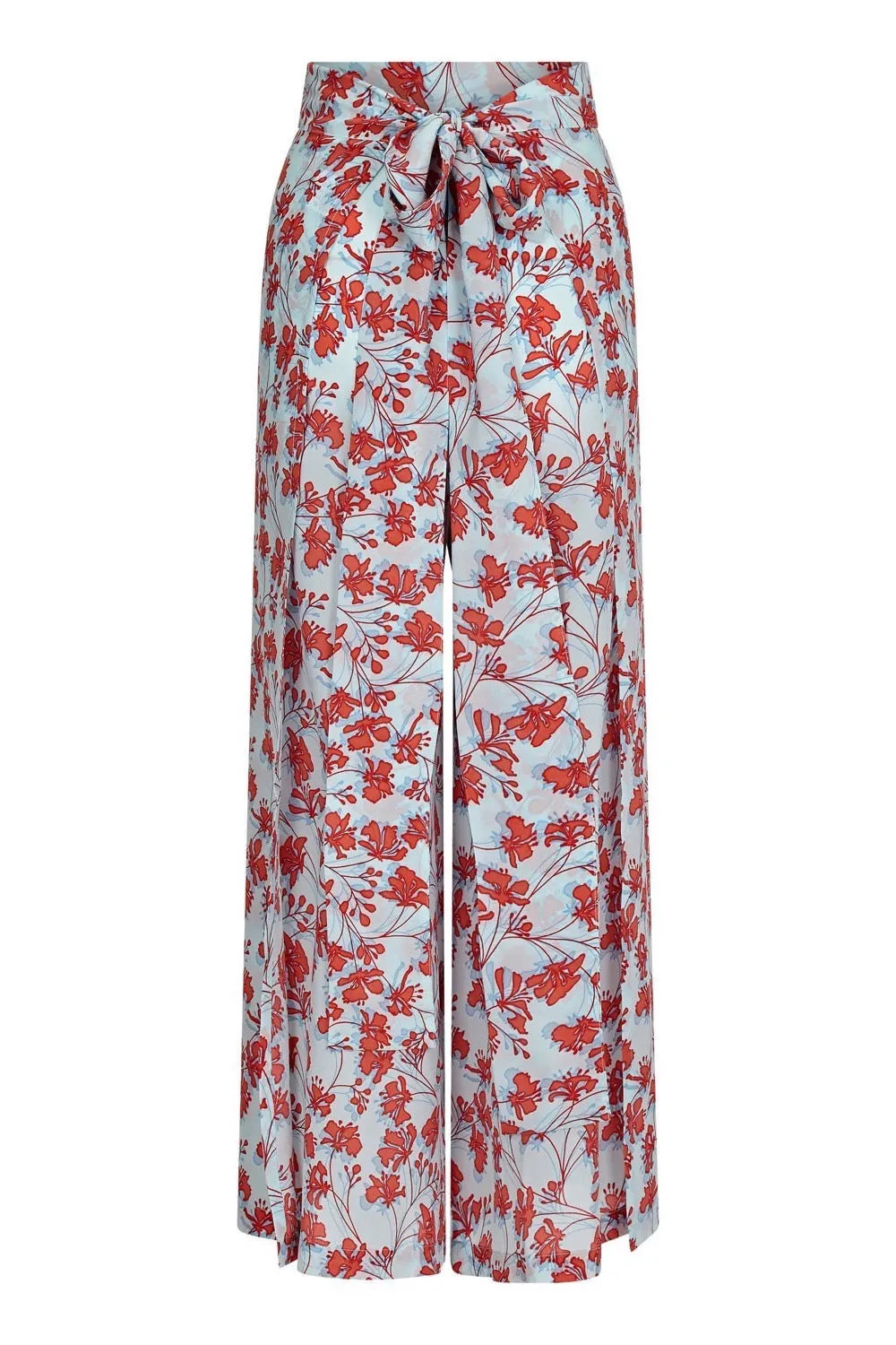 Silk Gabija Palazzo Pants FLAMBOYANT FLOWER