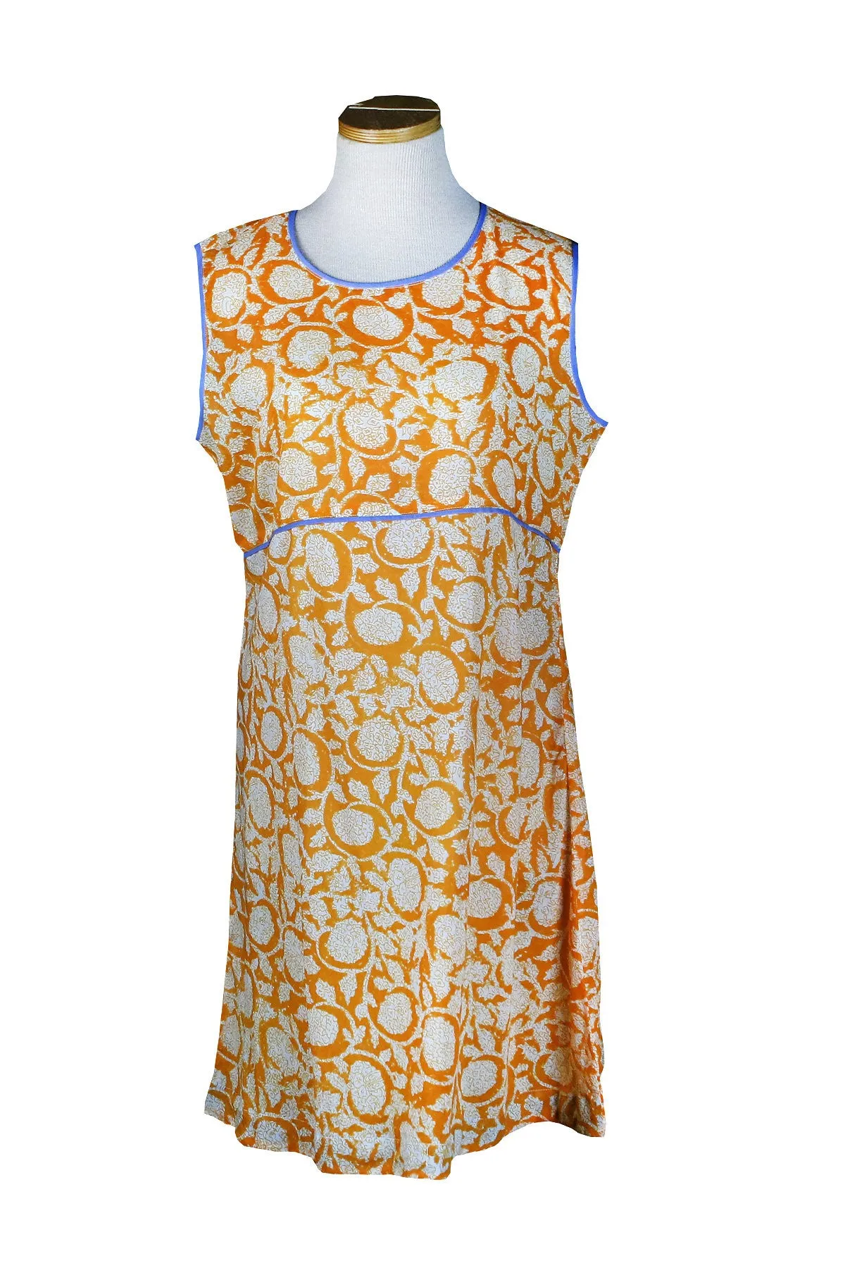 Sleeveless Holi Dress Orange