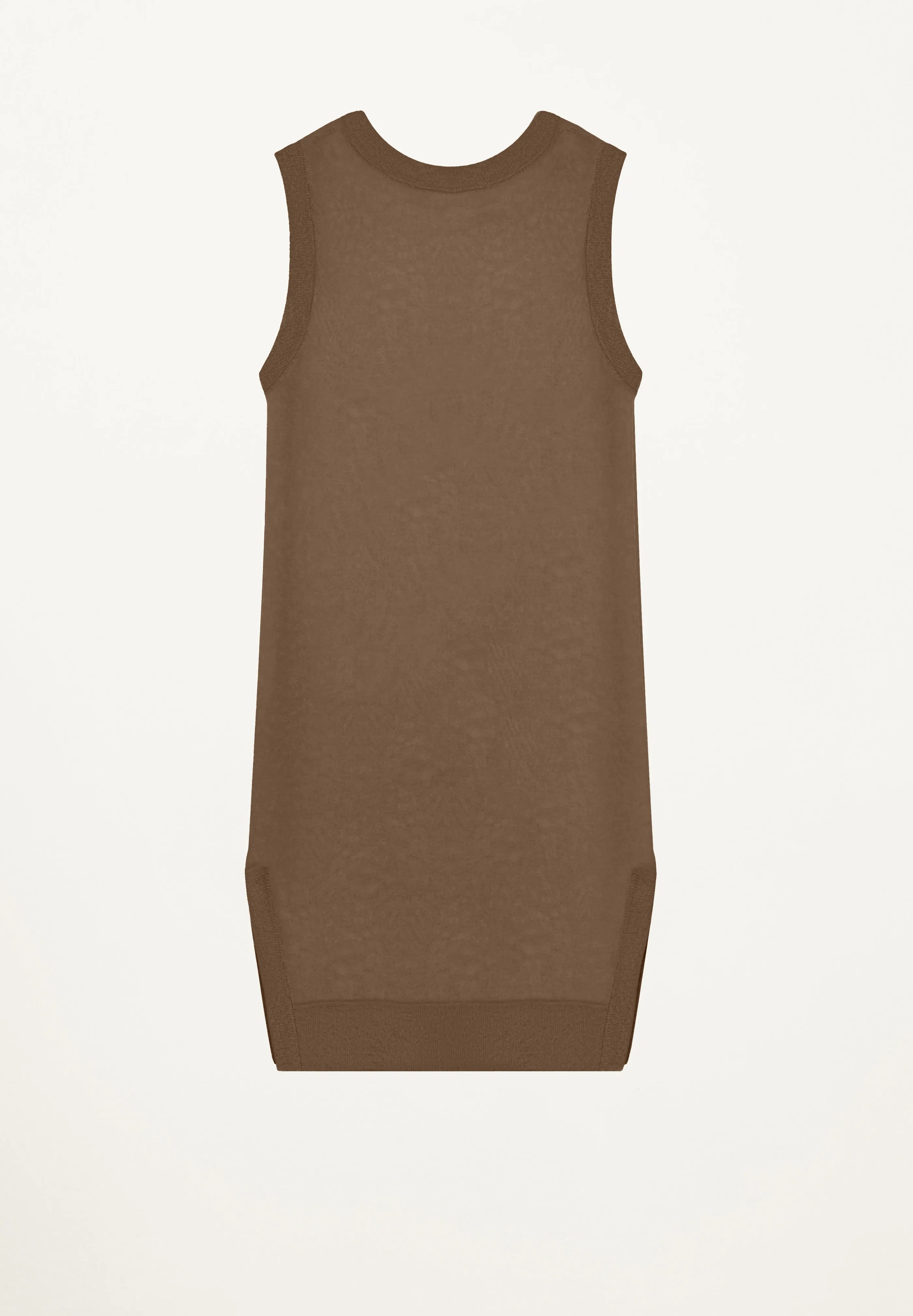 Sleeveless Tunic in Nutmeg