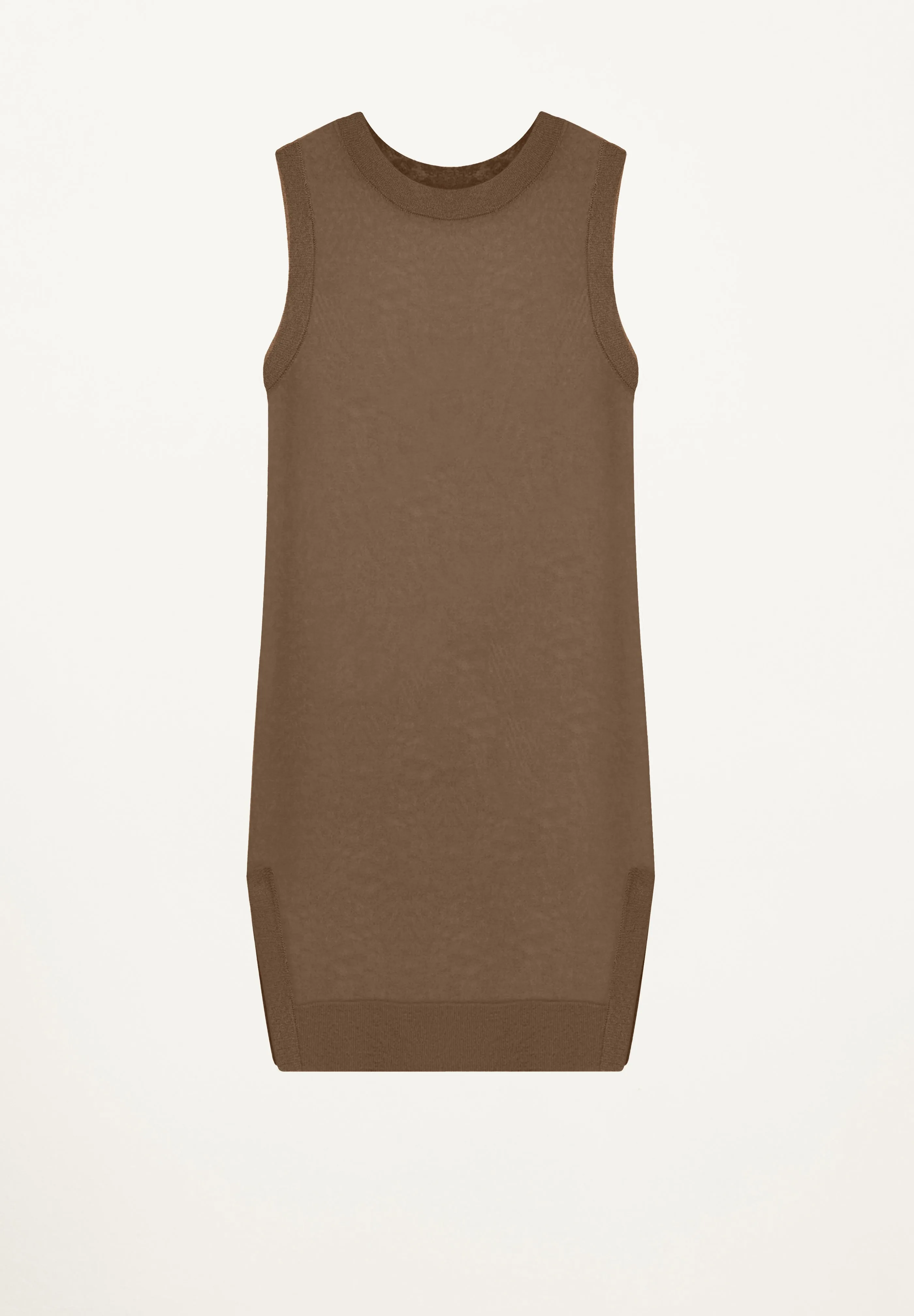 Sleeveless Tunic in Nutmeg