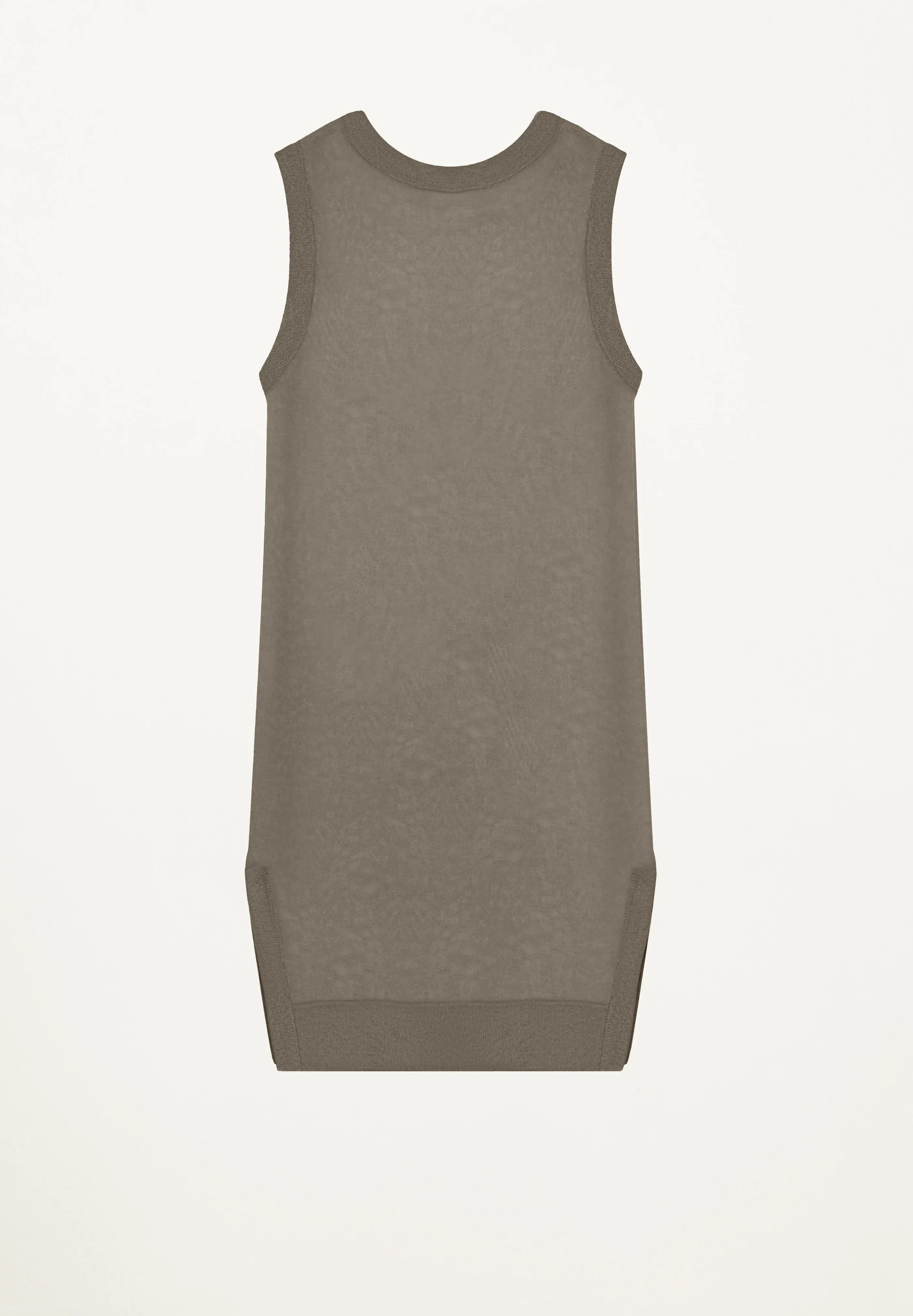 Sleeveless Tunic in Taupe