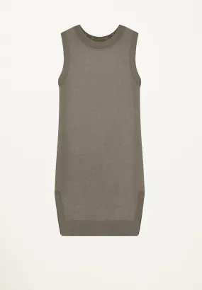 Sleeveless Tunic in Taupe