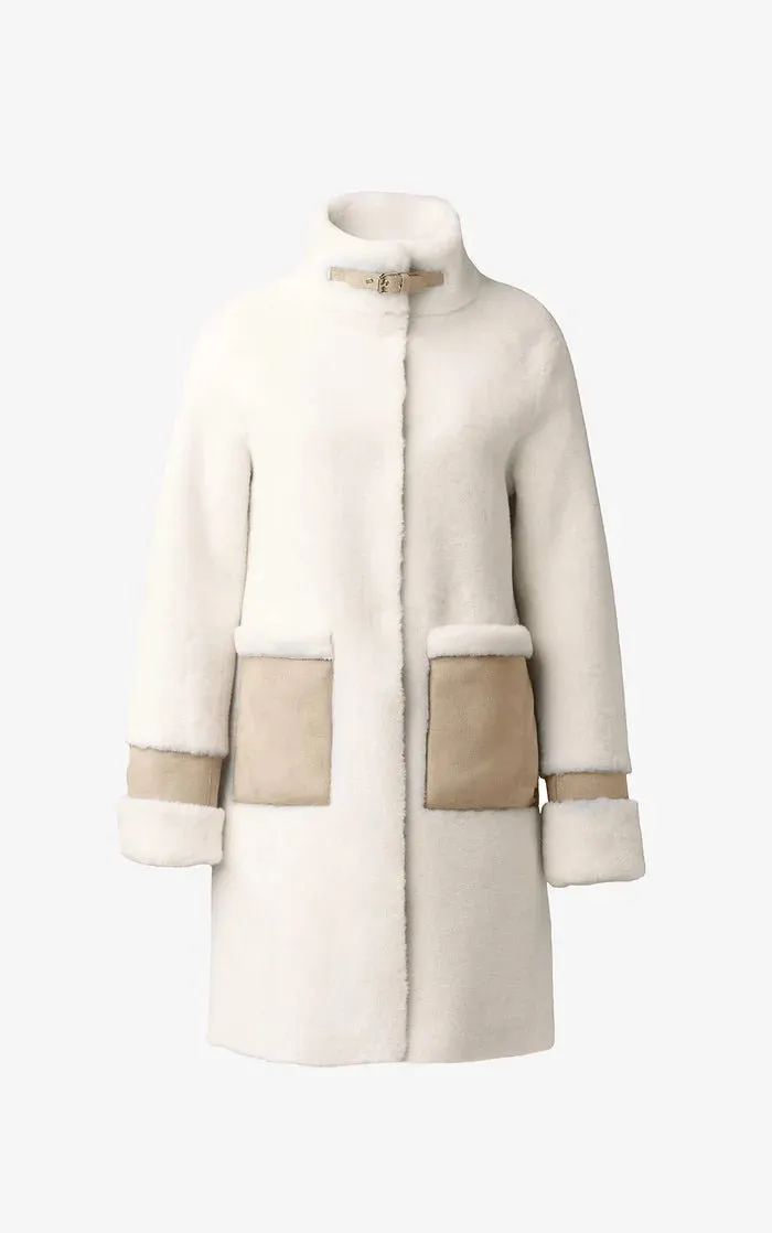 SOIA&KYO FIALA - Straight-Fit Luxe Faux Sherpa Coat