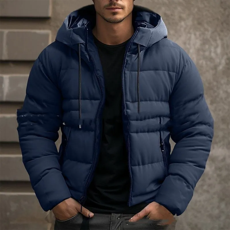 Solid Color Male Puffer Jacket (3 colors)