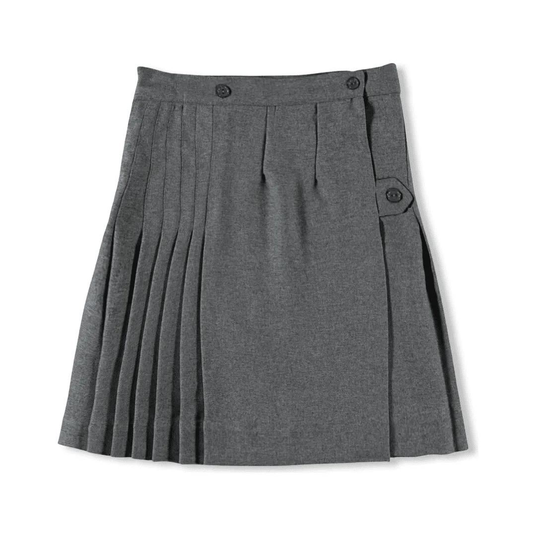 Solid Polyester Kilt - Medium Gray