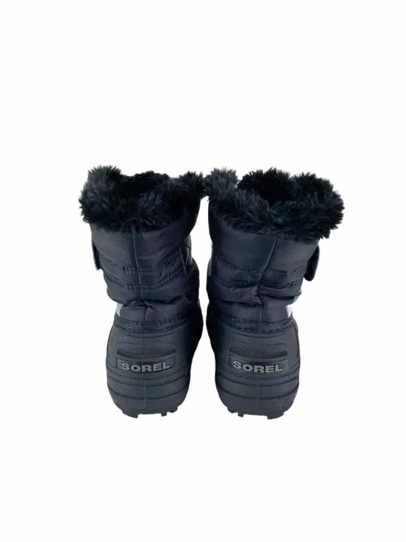 Sorel Boys' Snow Commaner Boots Black Size 7 (approx. 3 yrs)