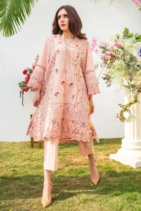 Spring 2022 -Peach Floral Chikan