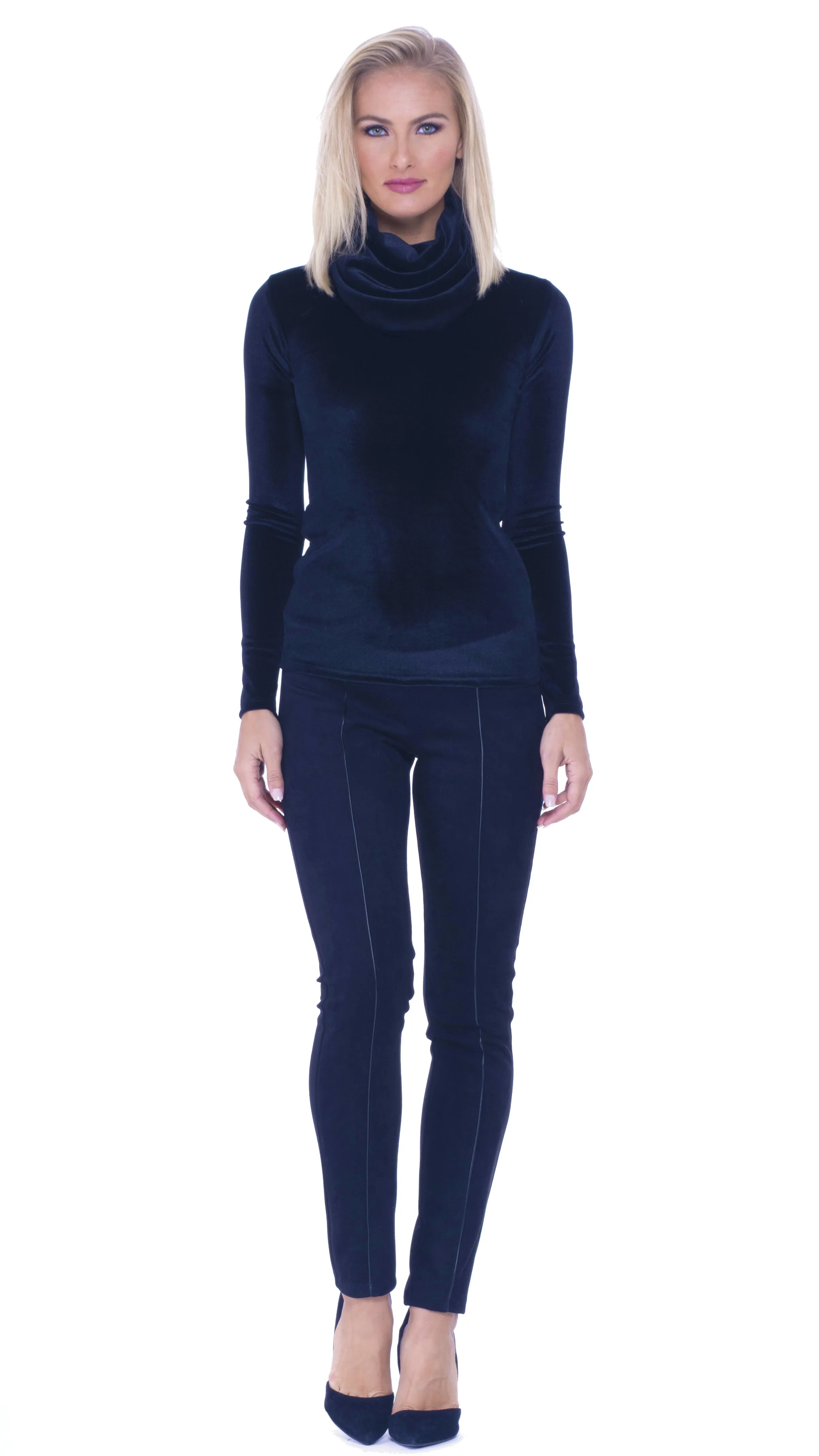 Stacy Velvet Turtleneck top