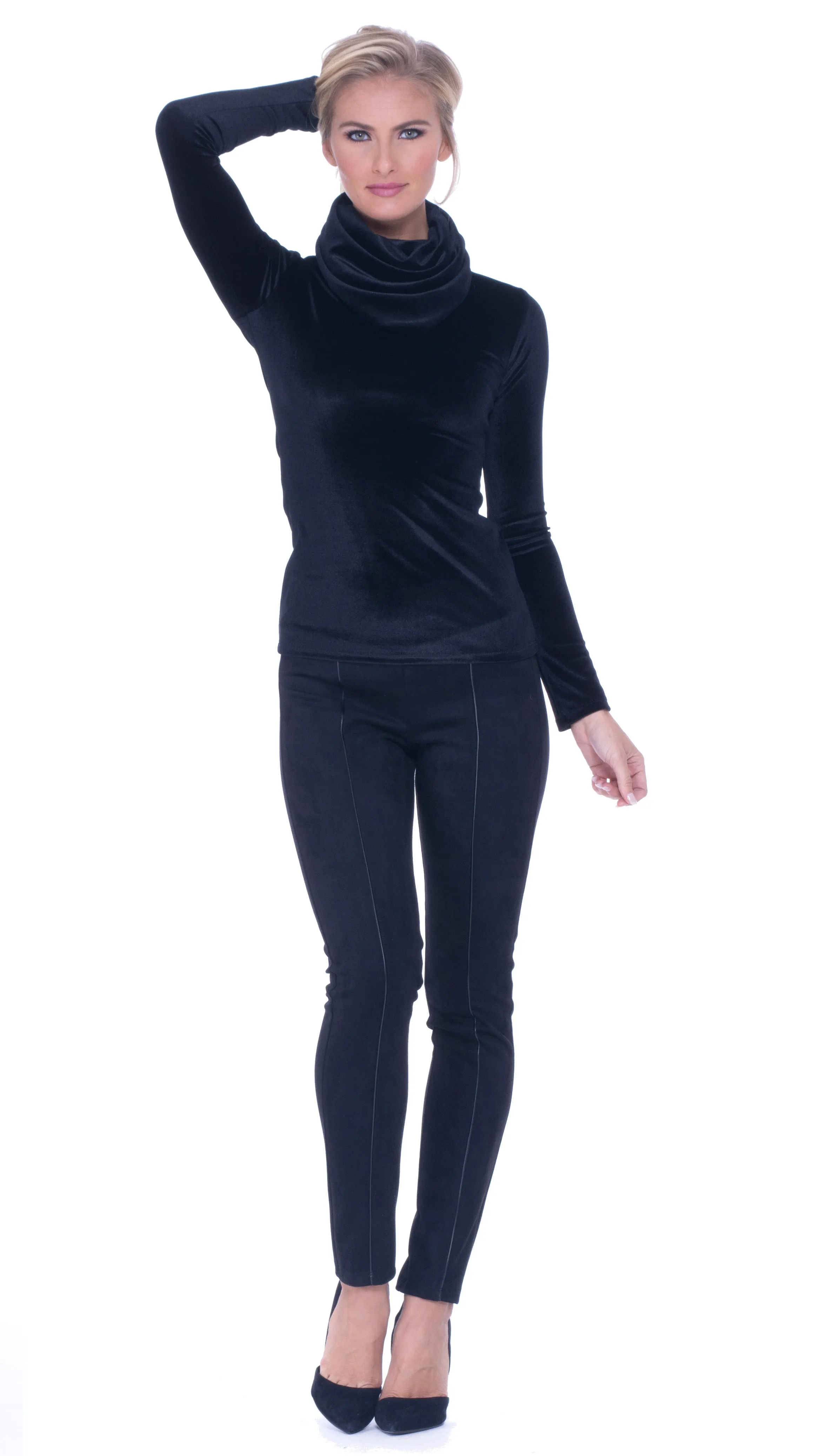 Stacy Velvet Turtleneck top