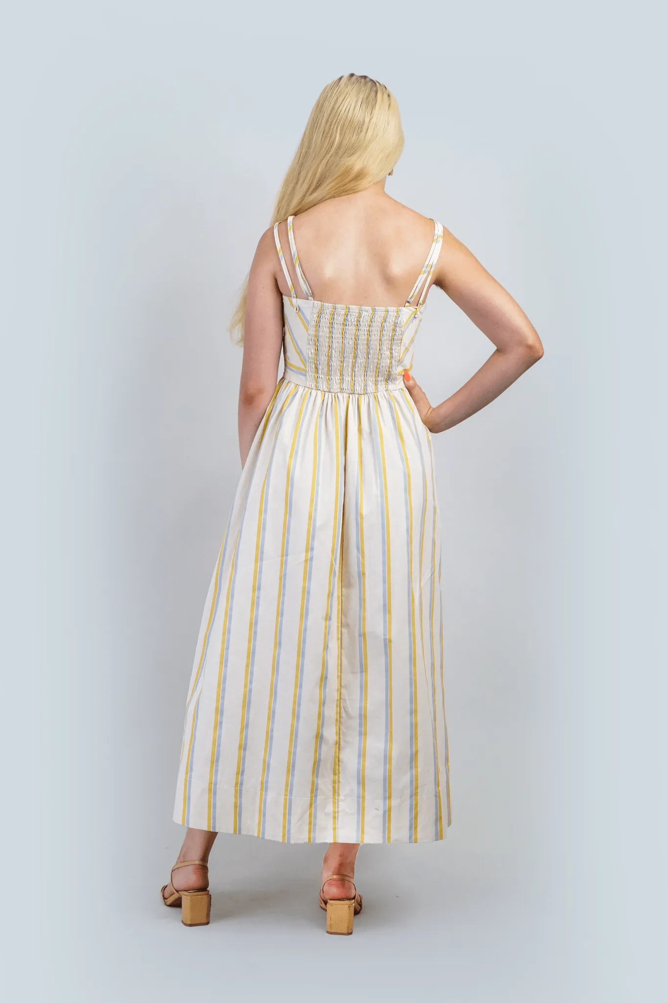 Summer 100% Cotton Stripe Dress