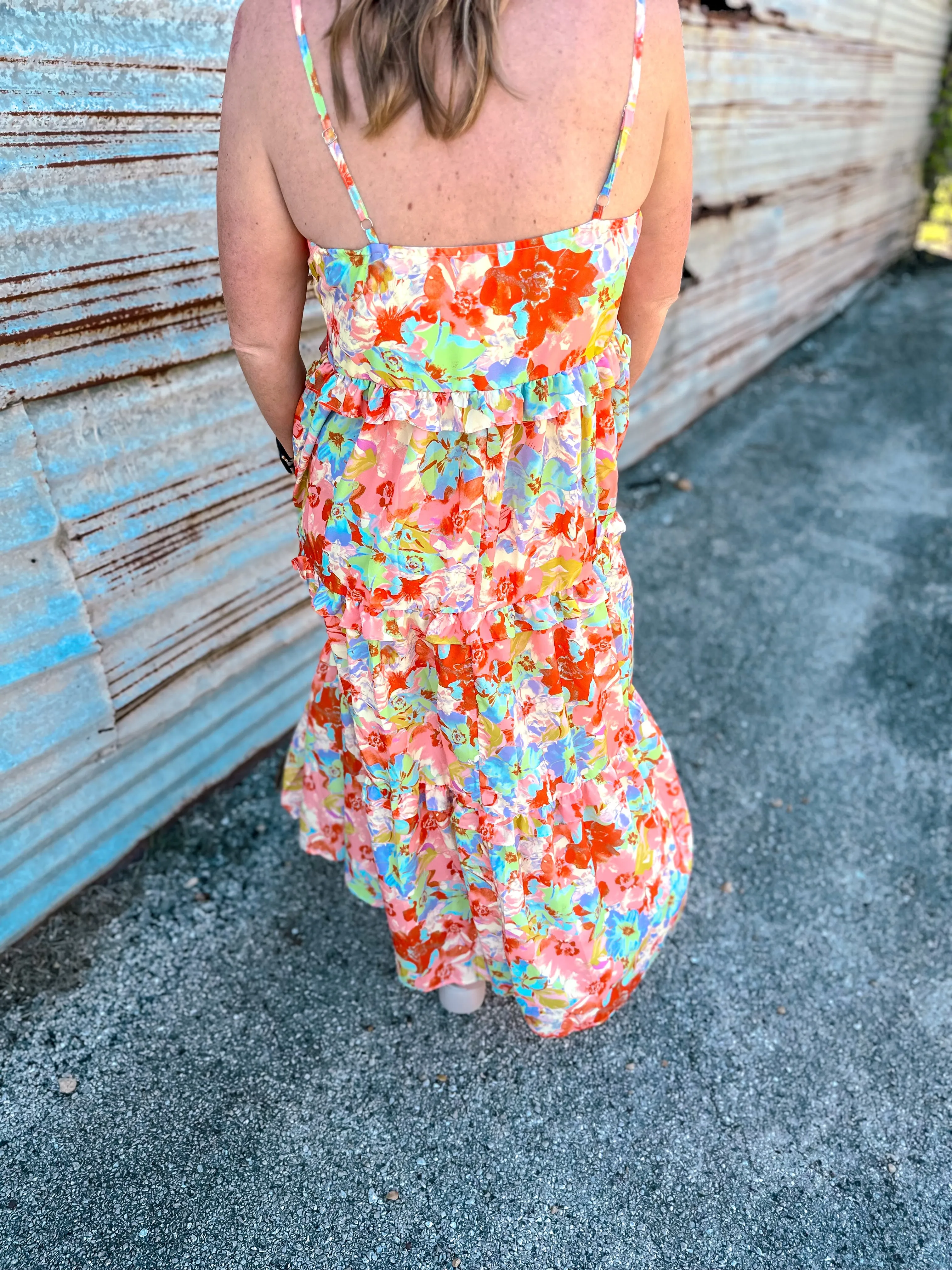 Sunny Skies Floral Long Dress