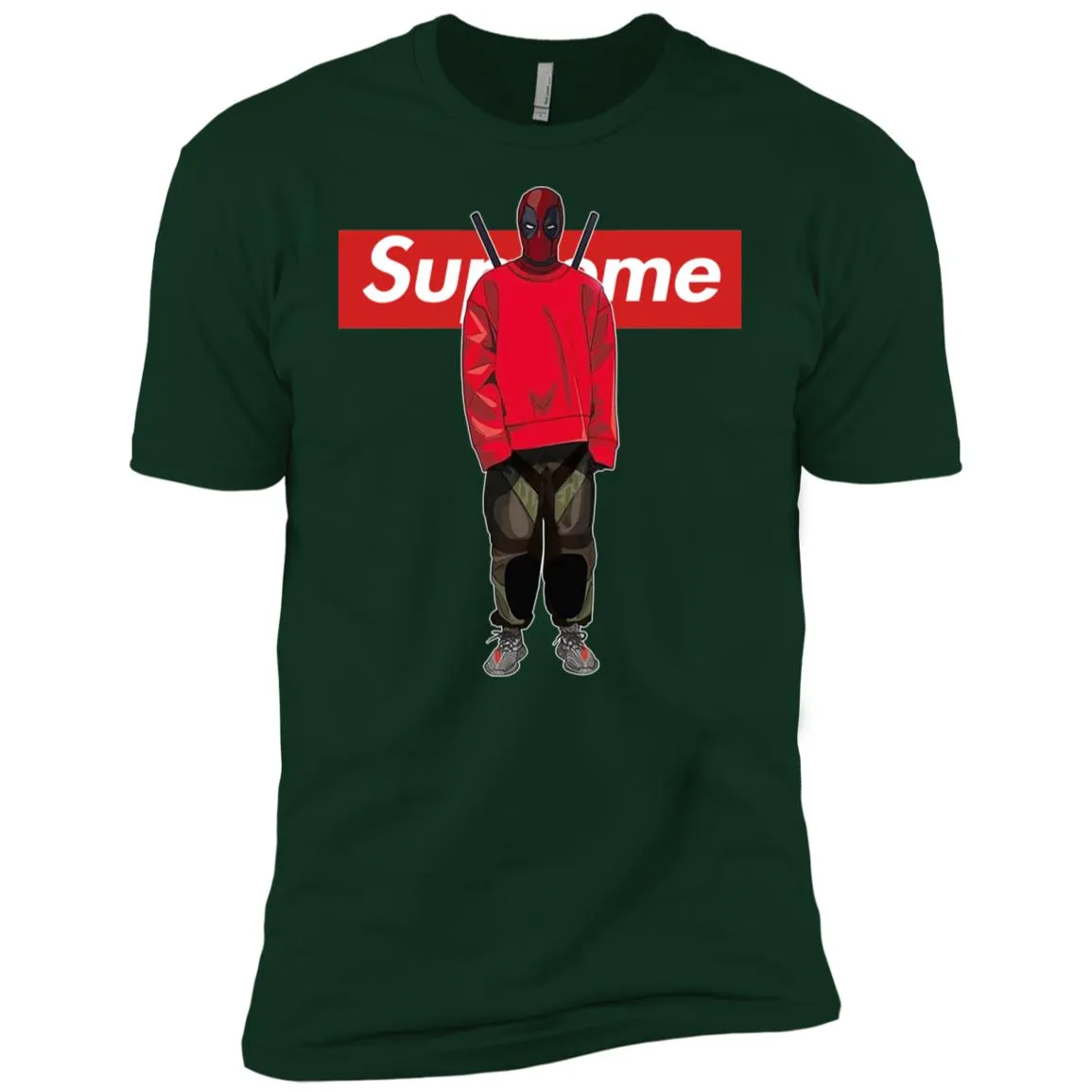 Supreme Deadpool Hiphop T-shirt Men Short Sleeve T-Shirt