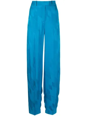 The Attico Trousers Clear Blue