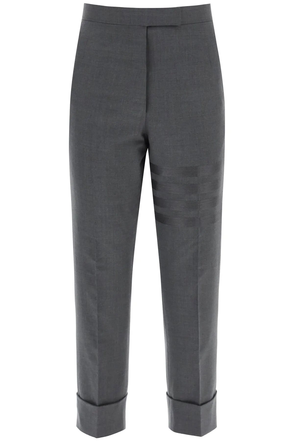 Thom browne 4-bar cropped turn-up pants