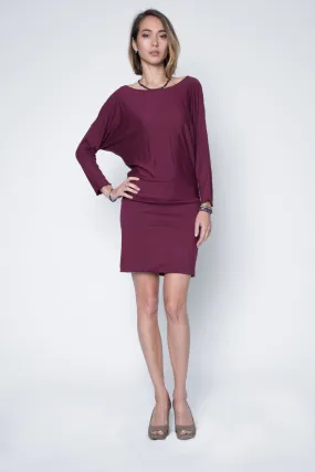 Three Quarter Dolman Sleeve Modal Jersey Dress