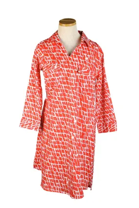 Tunic Dress Papaya Paintbrush