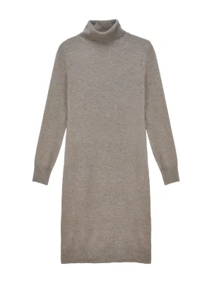 Turtleneck Dress_Beige