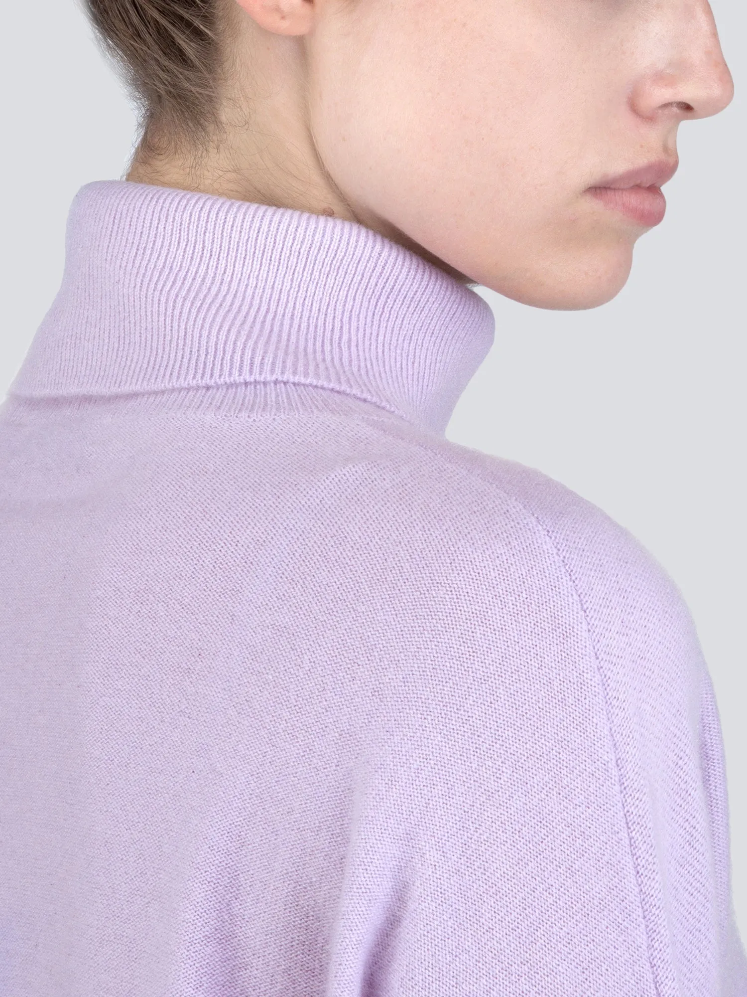 Turtleneck Loosefit Tunic_Lavender