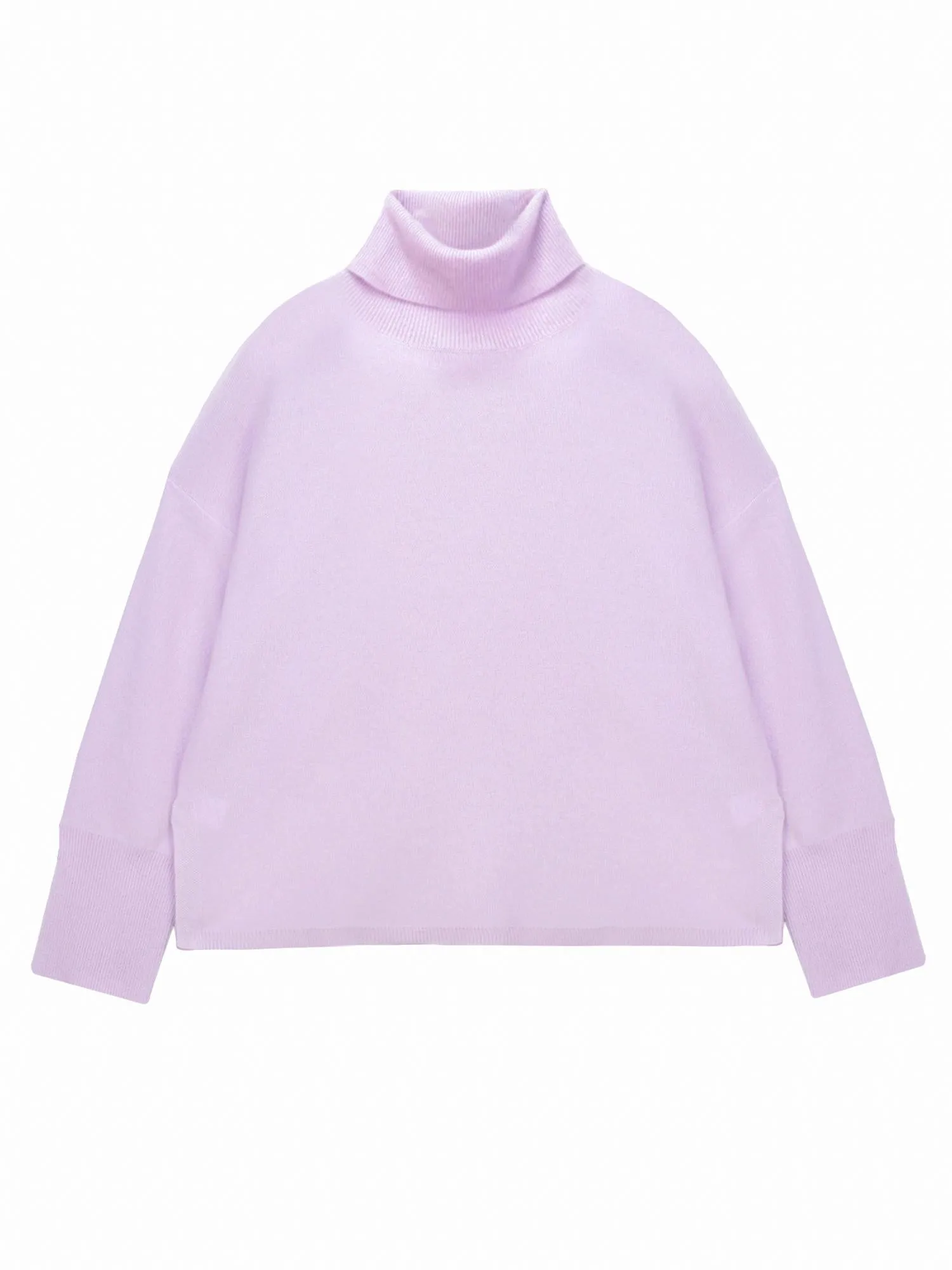 Turtleneck Loosefit Tunic_Lavender