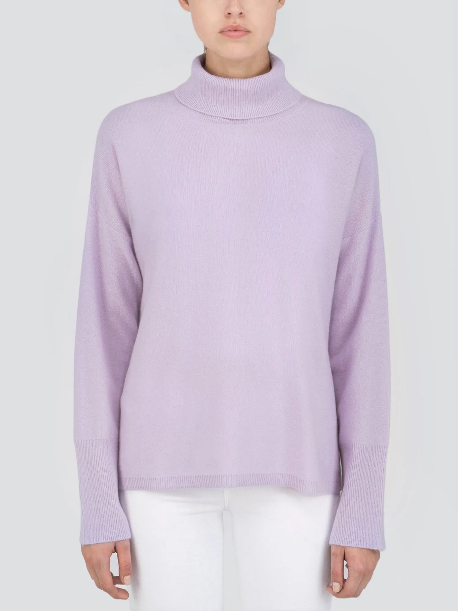 Turtleneck Loosefit Tunic_Lavender