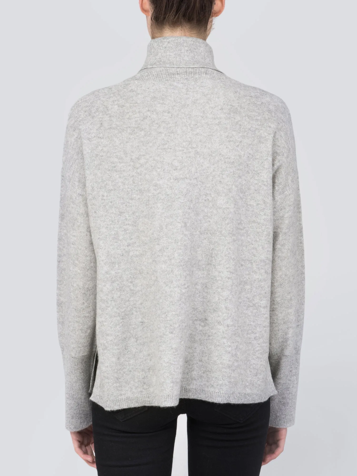 Turtleneck Loosefit Tunic_Light Grey