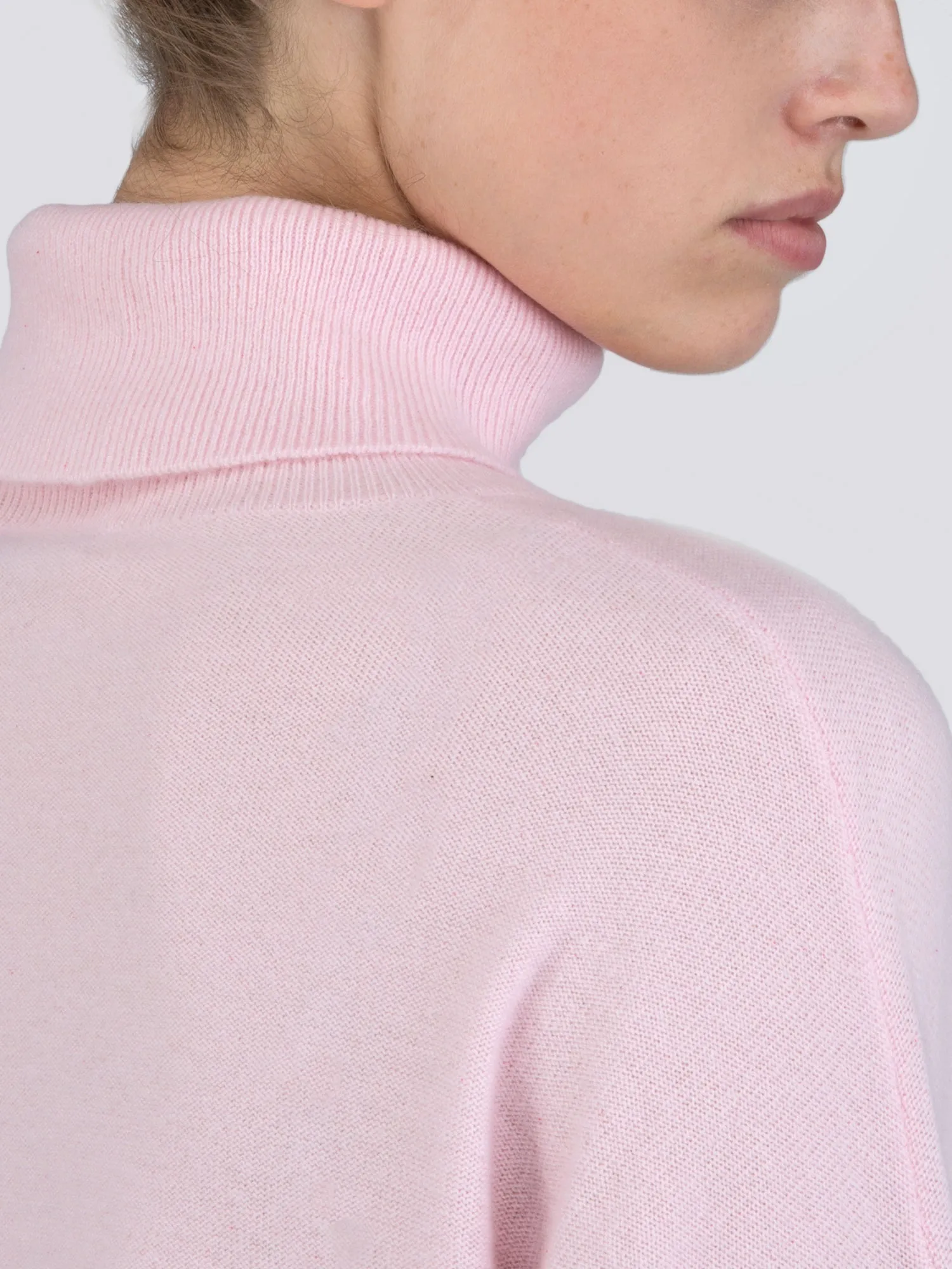 Turtleneck Loosefit Tunic_Pink