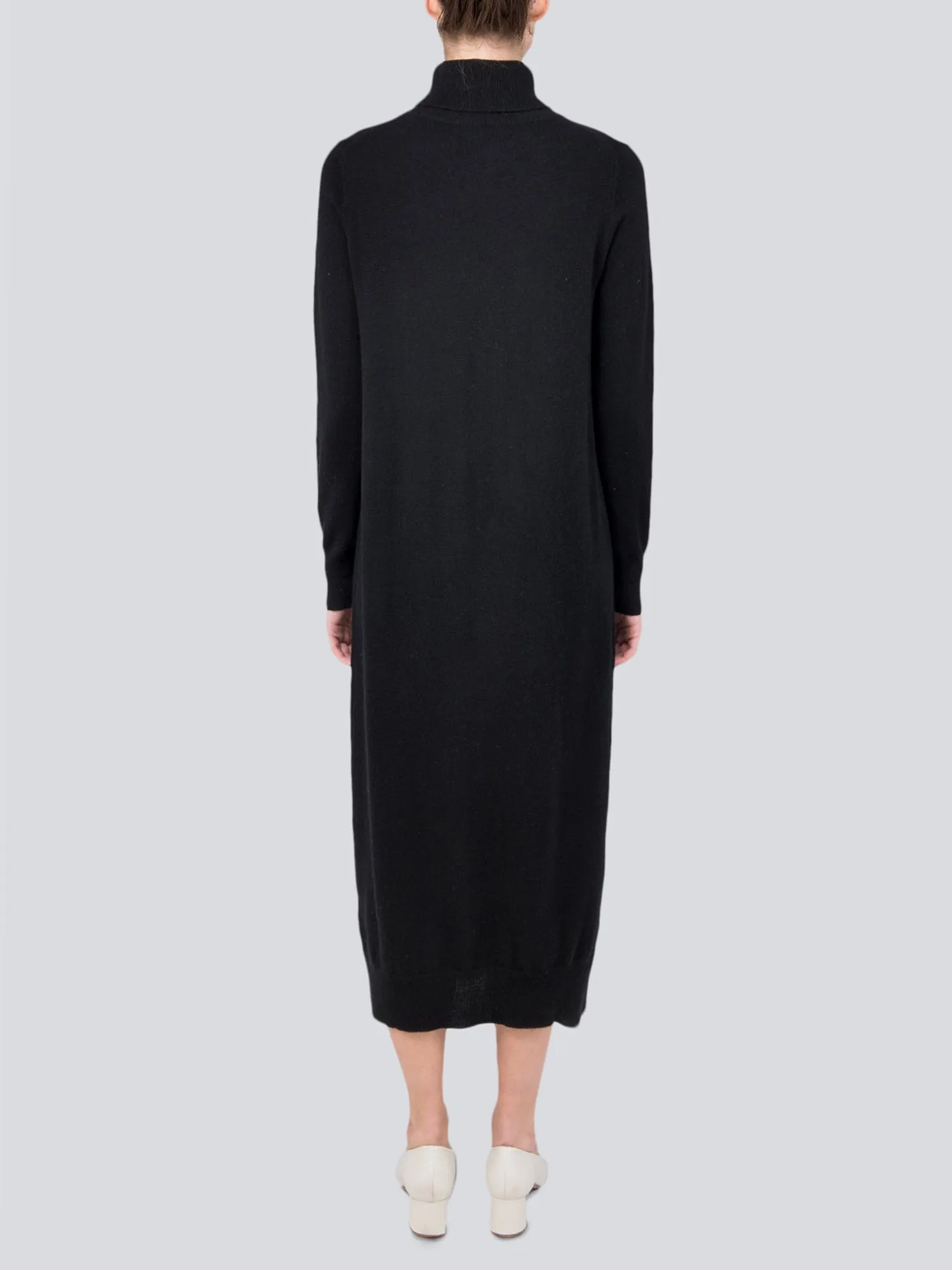 Turtleneck Maxi Dress_Black