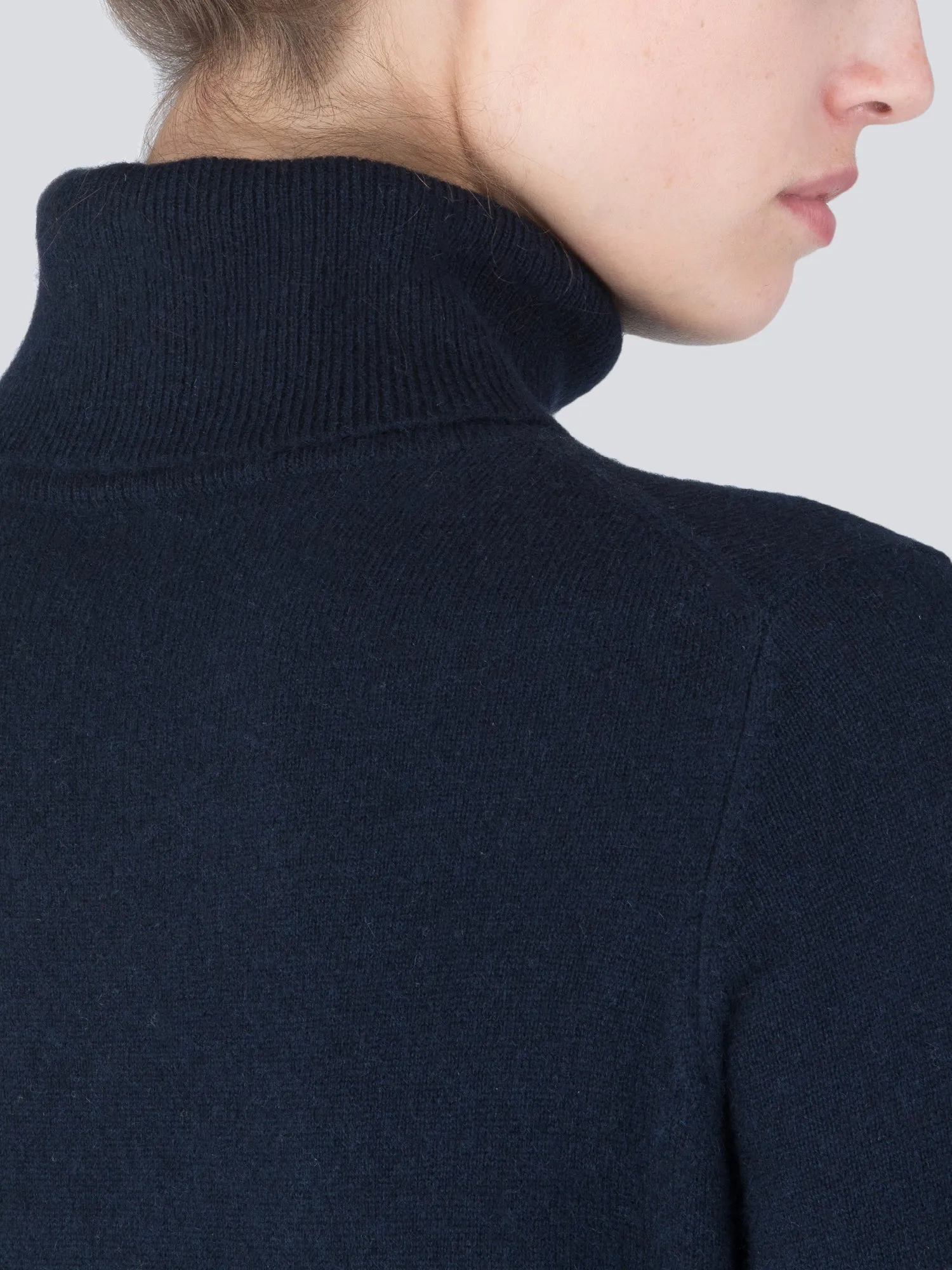 Turtleneck Maxi Dress_Dark Navy