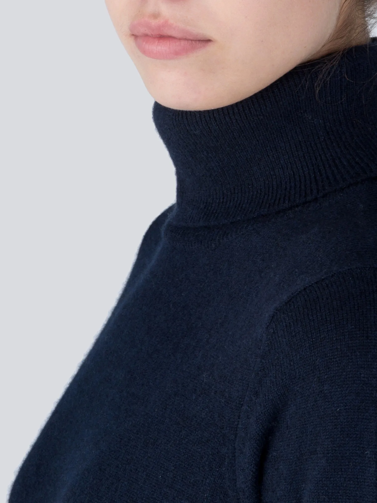 Turtleneck Maxi Dress_Dark Navy