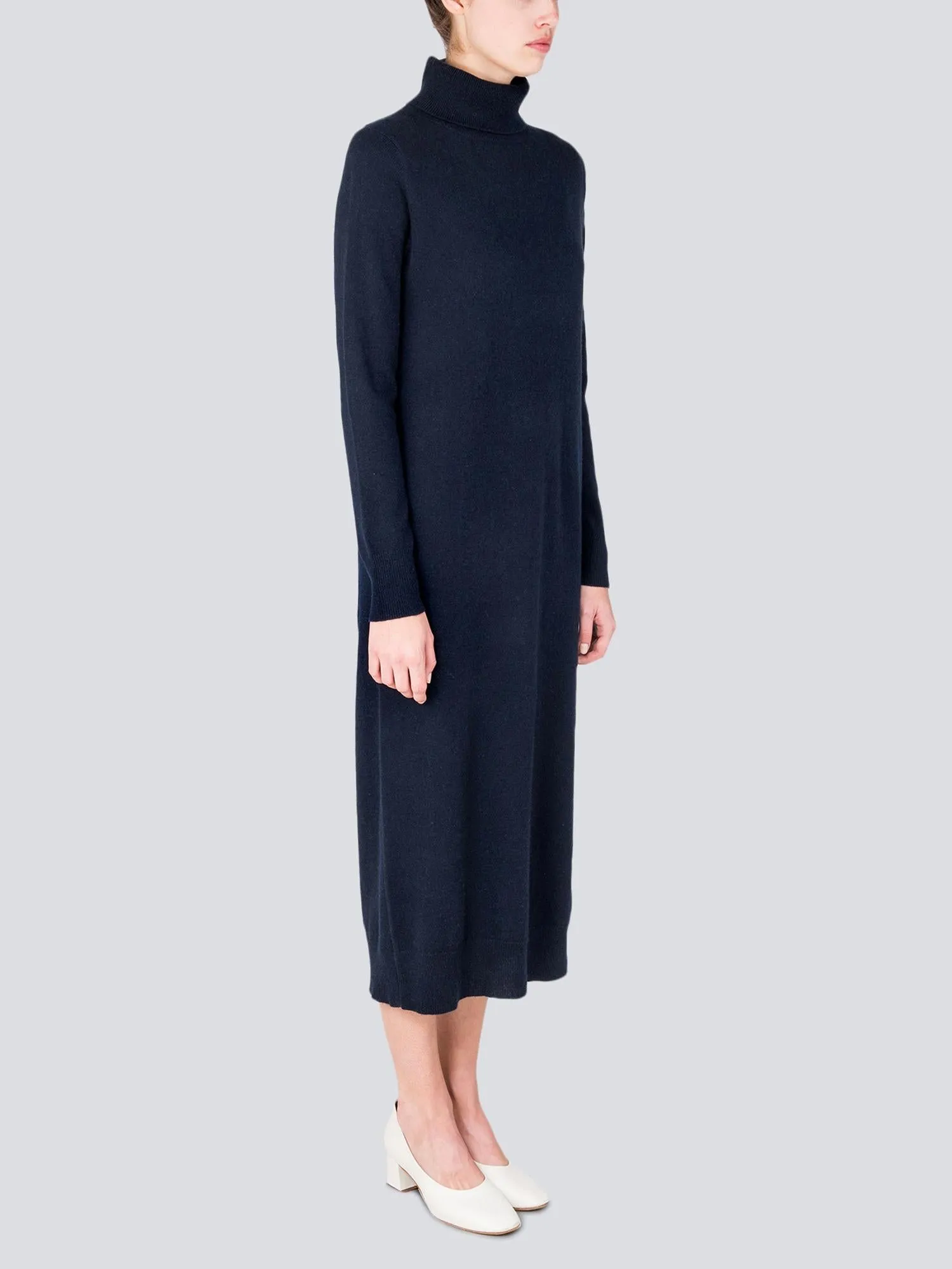 Turtleneck Maxi Dress_Dark Navy