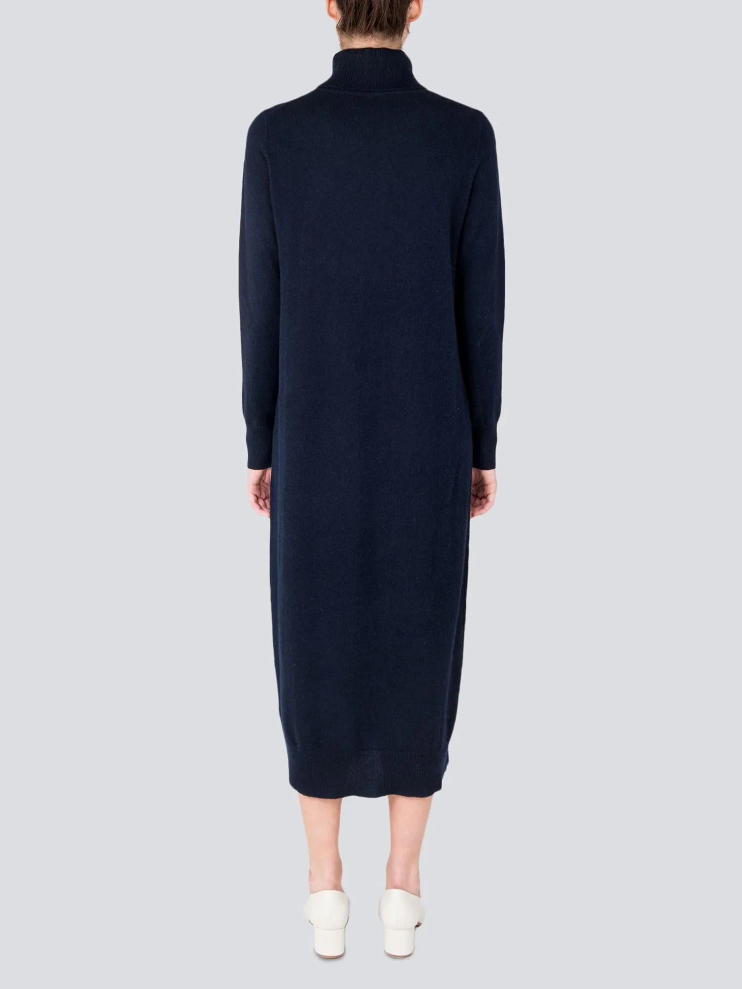 Turtleneck Maxi Dress_Dark Navy