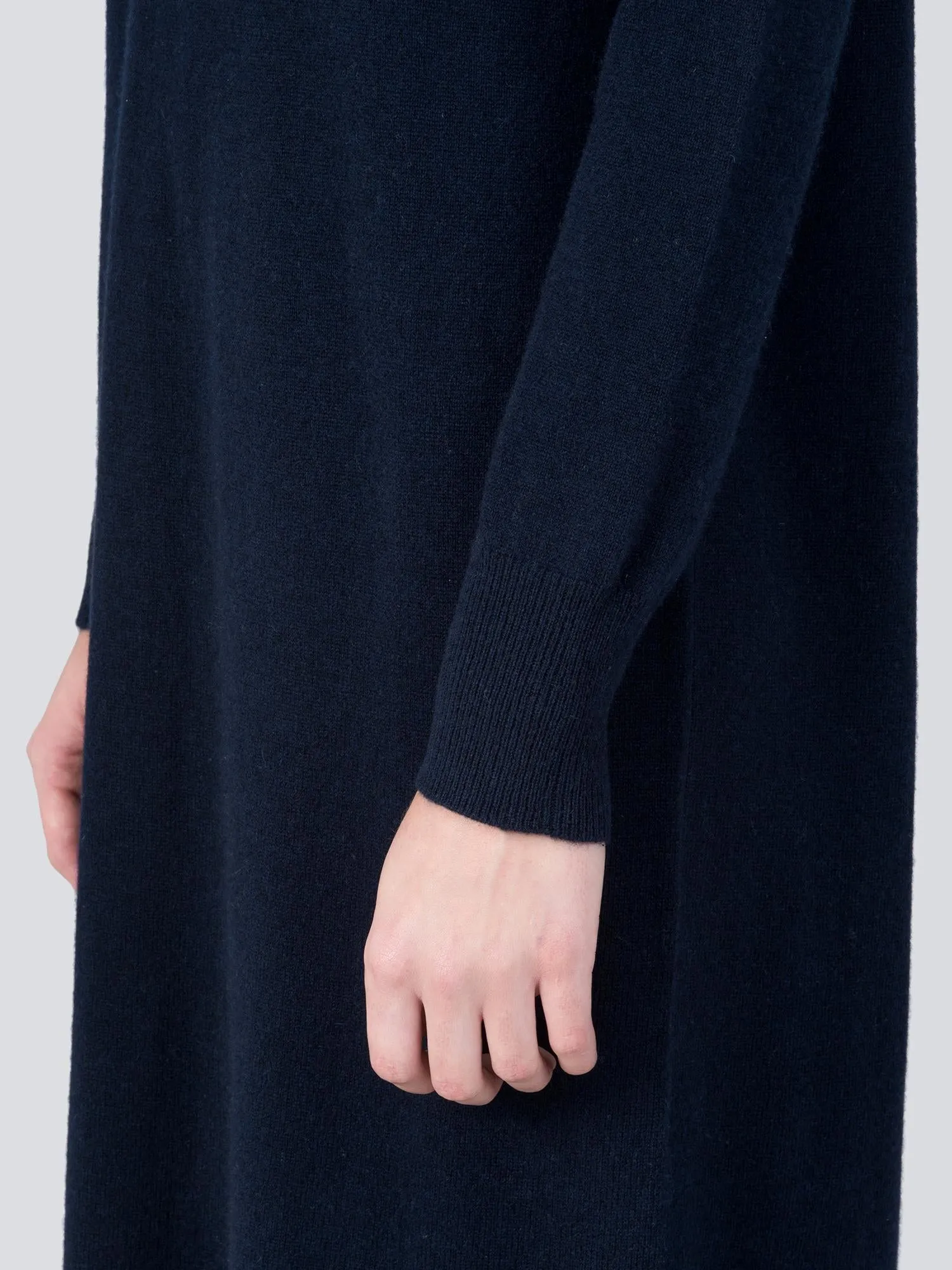 Turtleneck Maxi Dress_Dark Navy