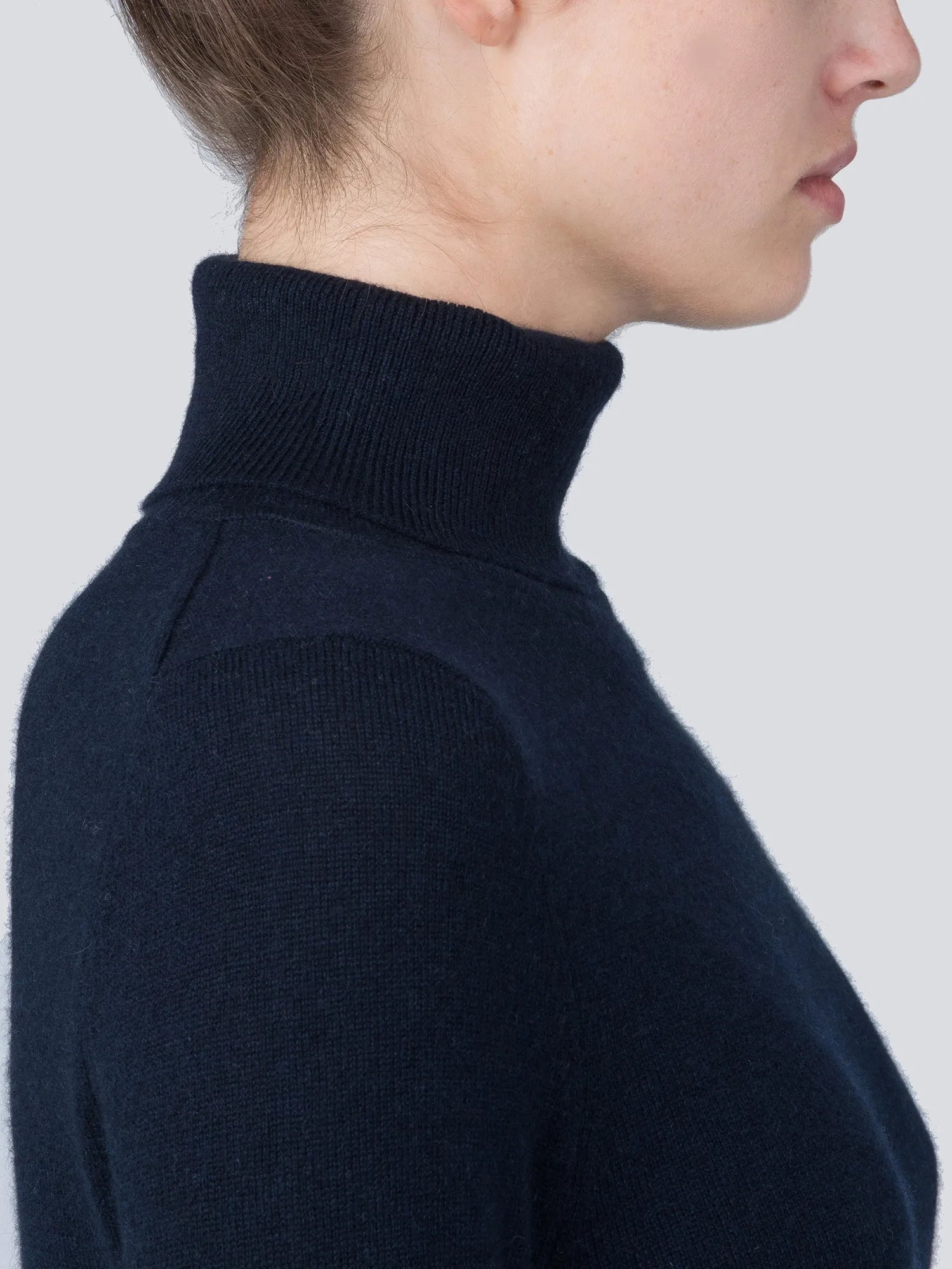 Turtleneck Slimfit Dress_Dark Navy