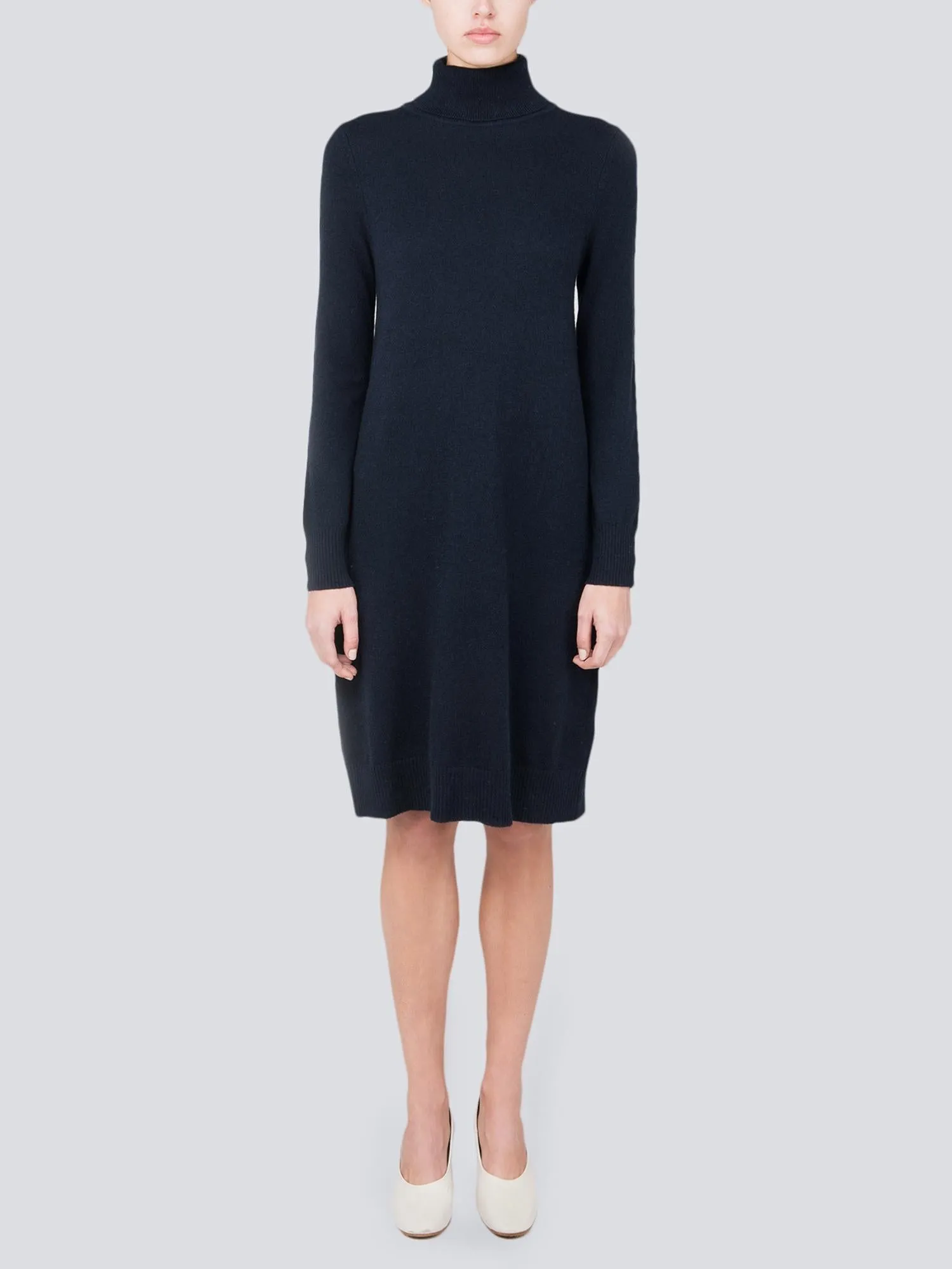 Turtleneck Slimfit Dress_Dark Navy