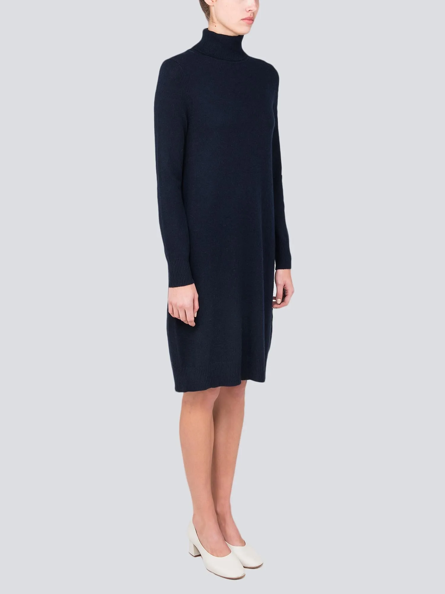 Turtleneck Slimfit Dress_Dark Navy