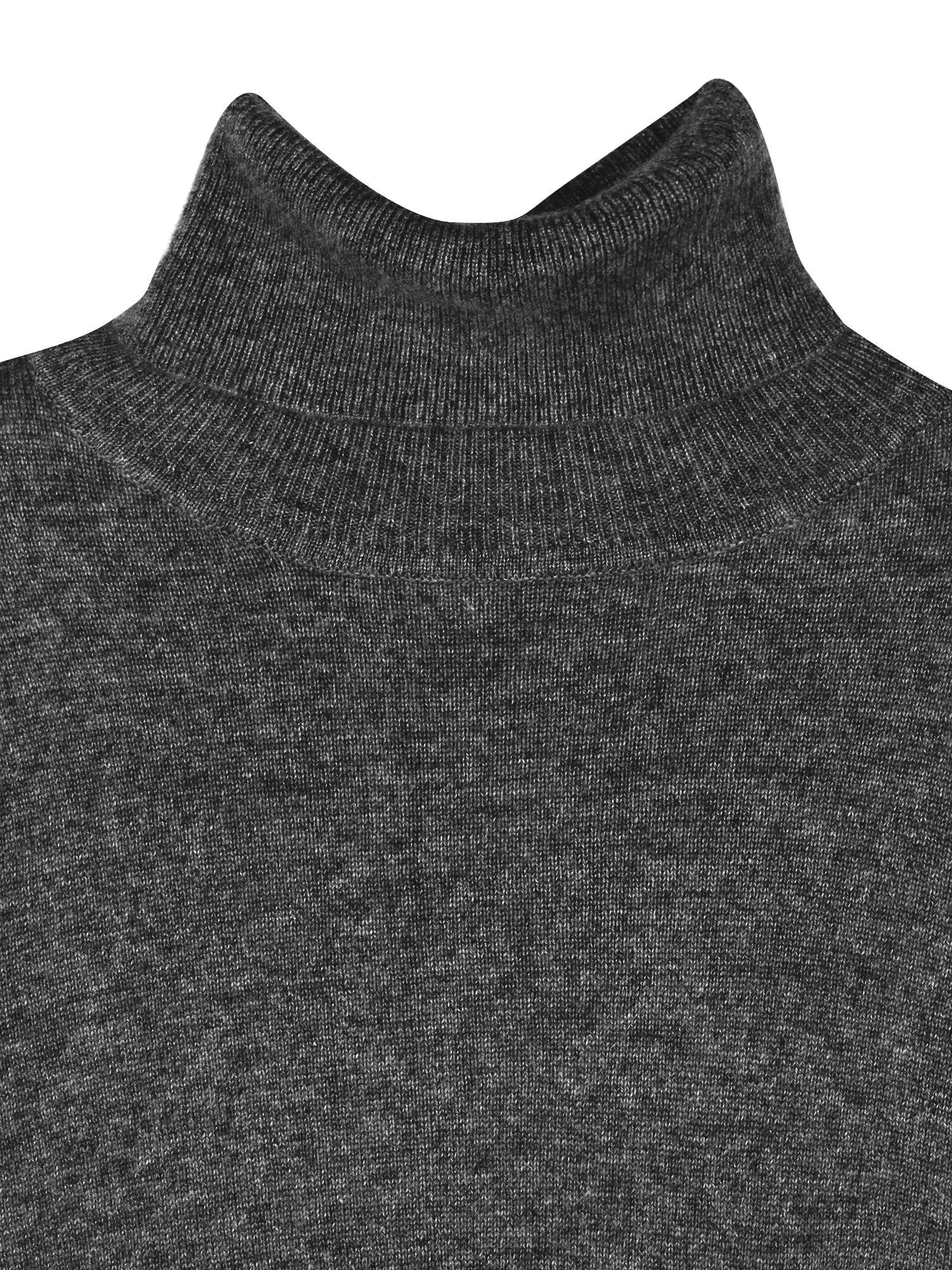 Turtleneck Slimfit Dress_Graphite