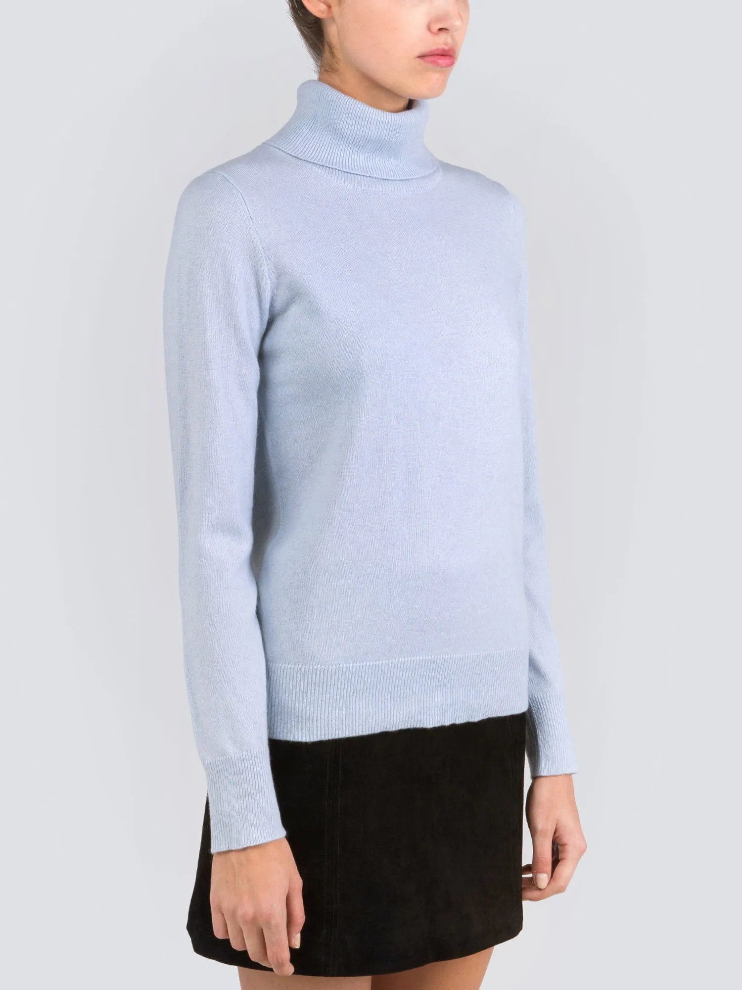 Turtleneck Slimfit Sweater_Baby Blue