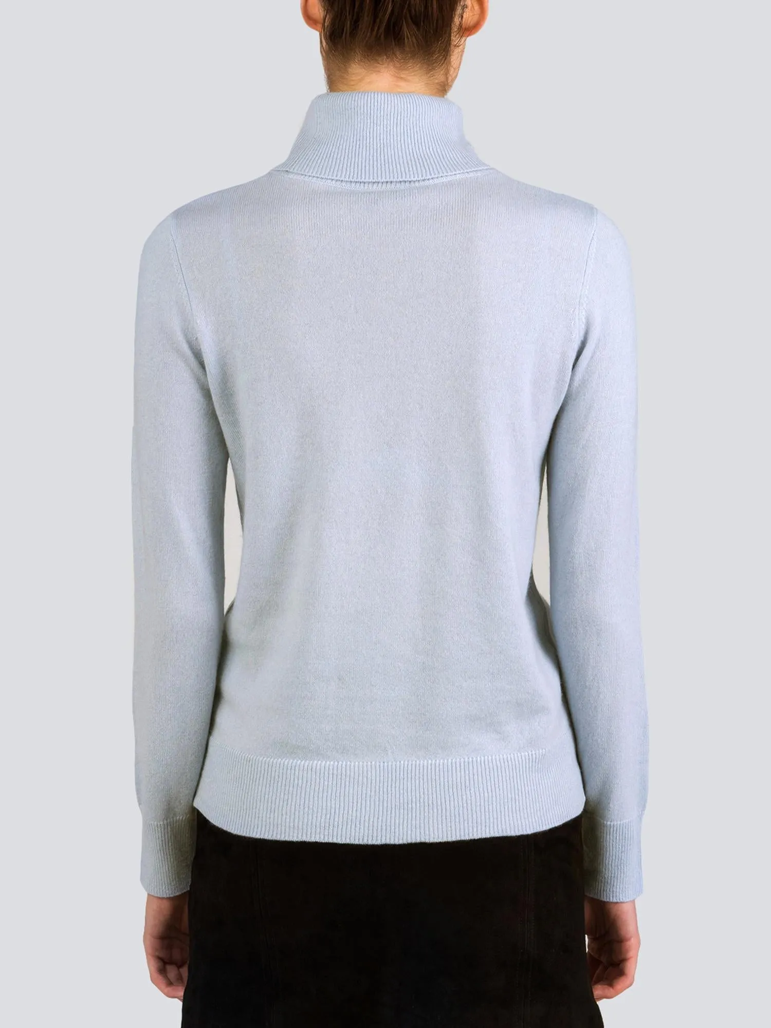 Turtleneck Slimfit Sweater_Baby Blue