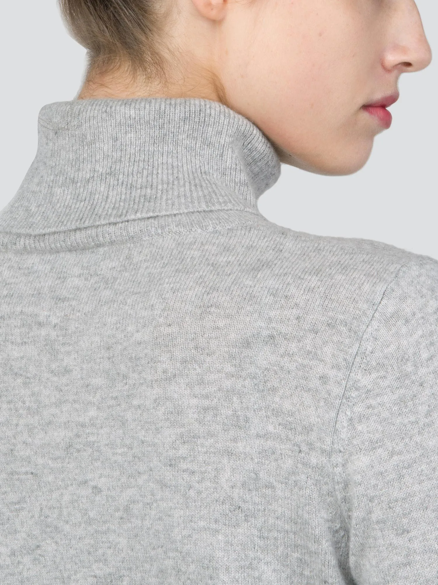 Turtleneck Slimfit Sweater_CB_Light Grey/Baby Blue